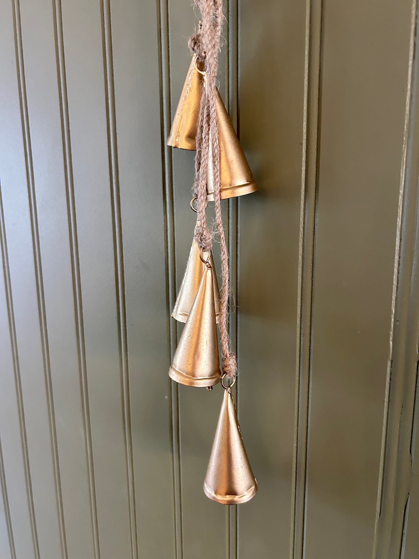 Gold Triangle Cowbell Hanger