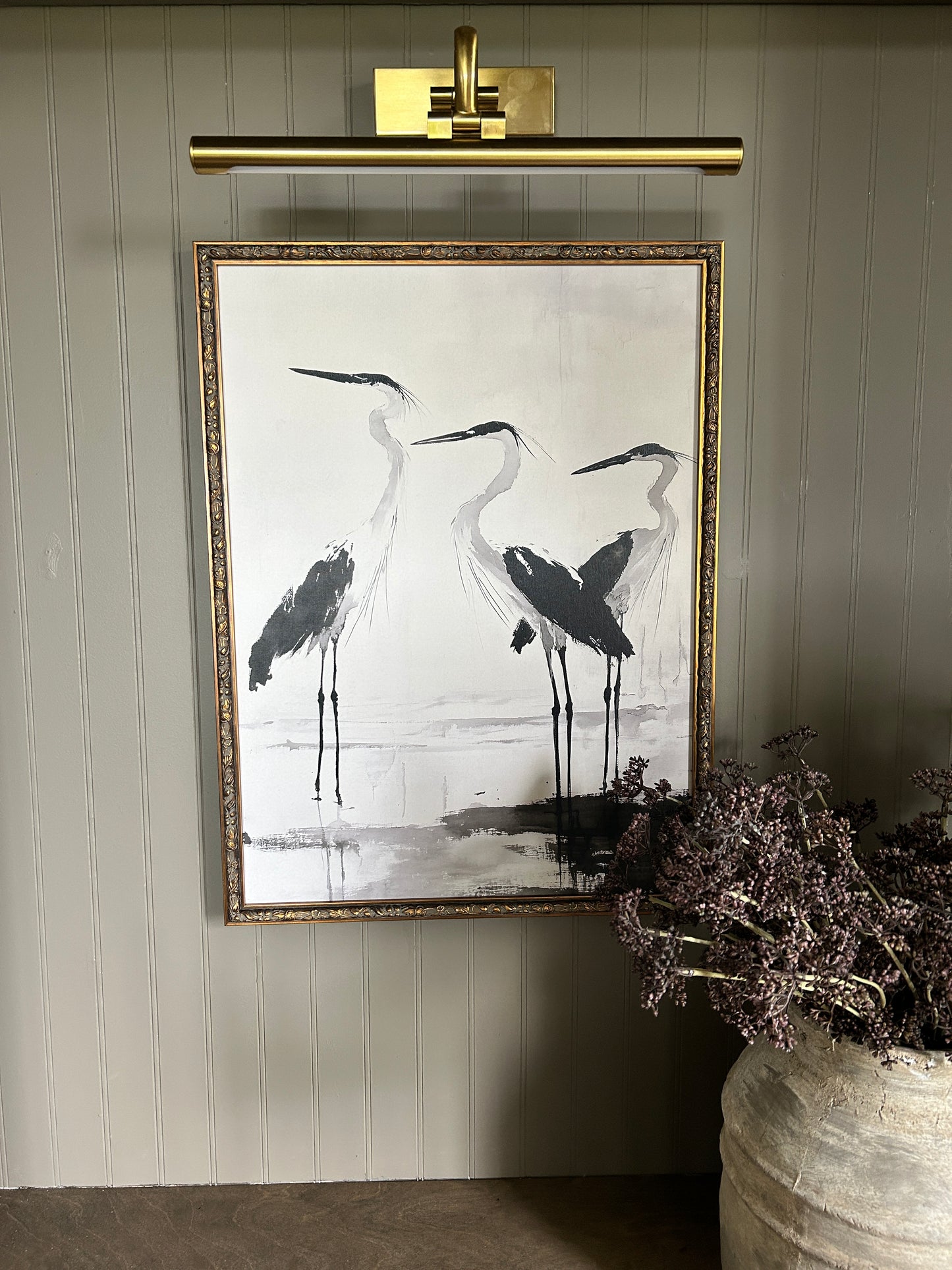 Celestial Reflection with Bronze Framed Art