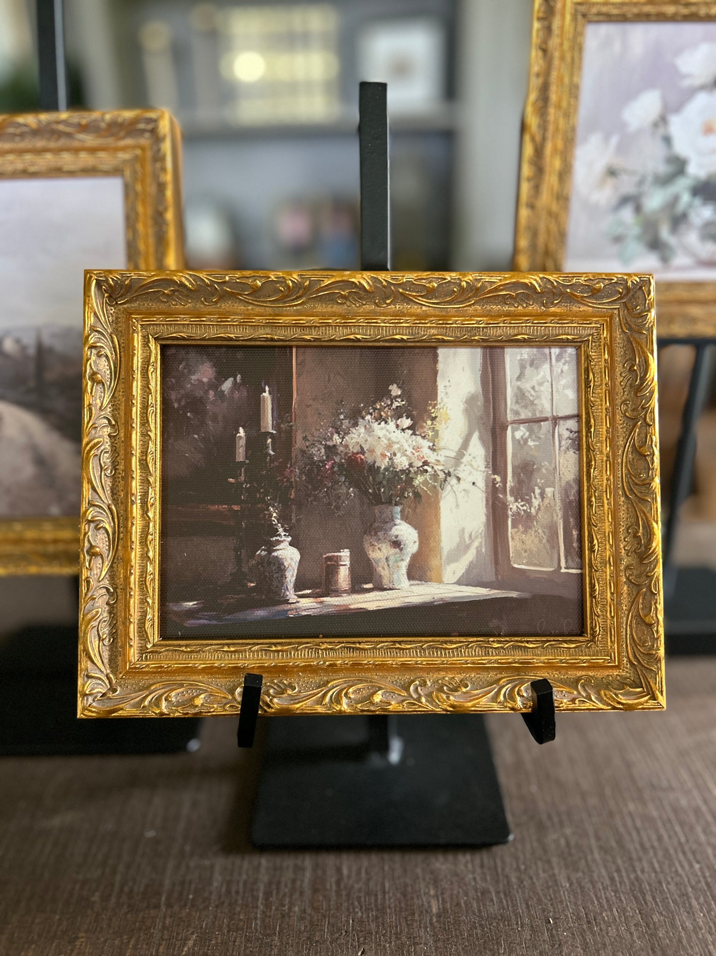 Antique Table Setting Framed Art