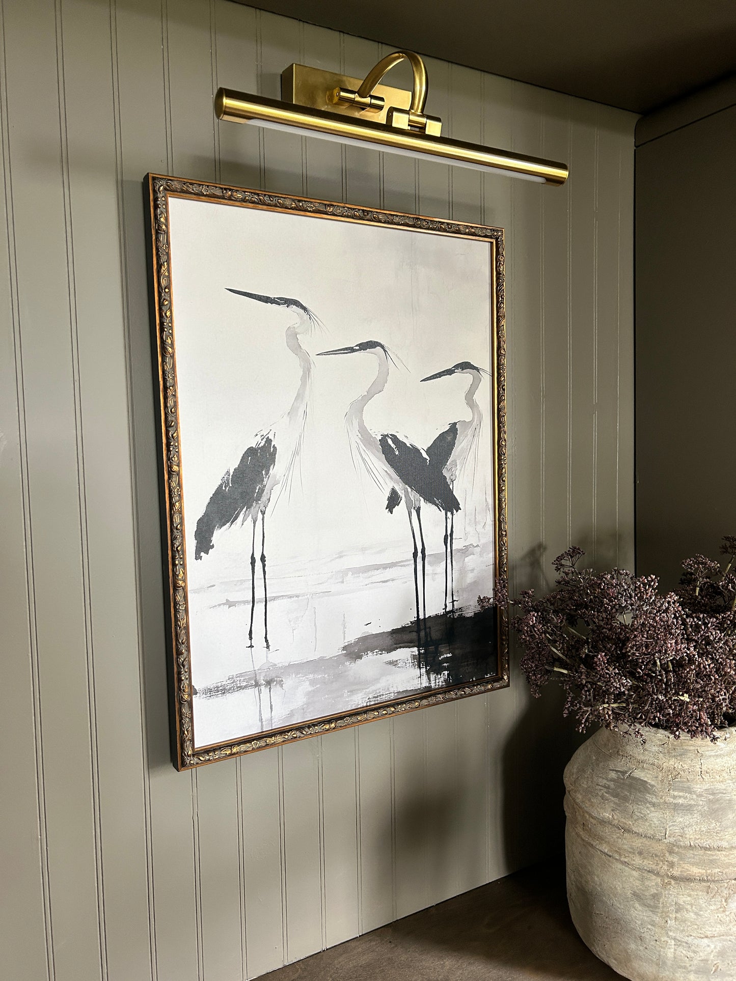 Celestial Reflection with Bronze Framed Art