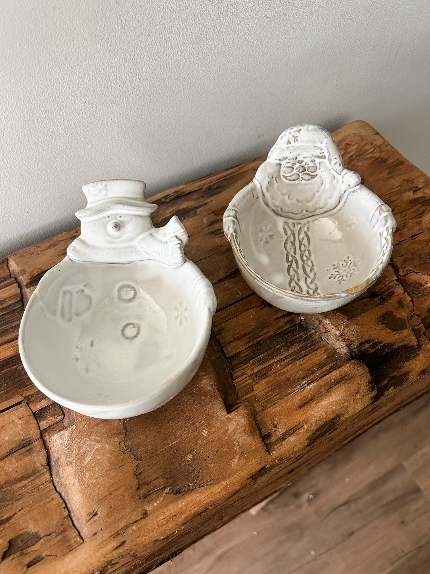 Santa & Snowman Dip Bowls
