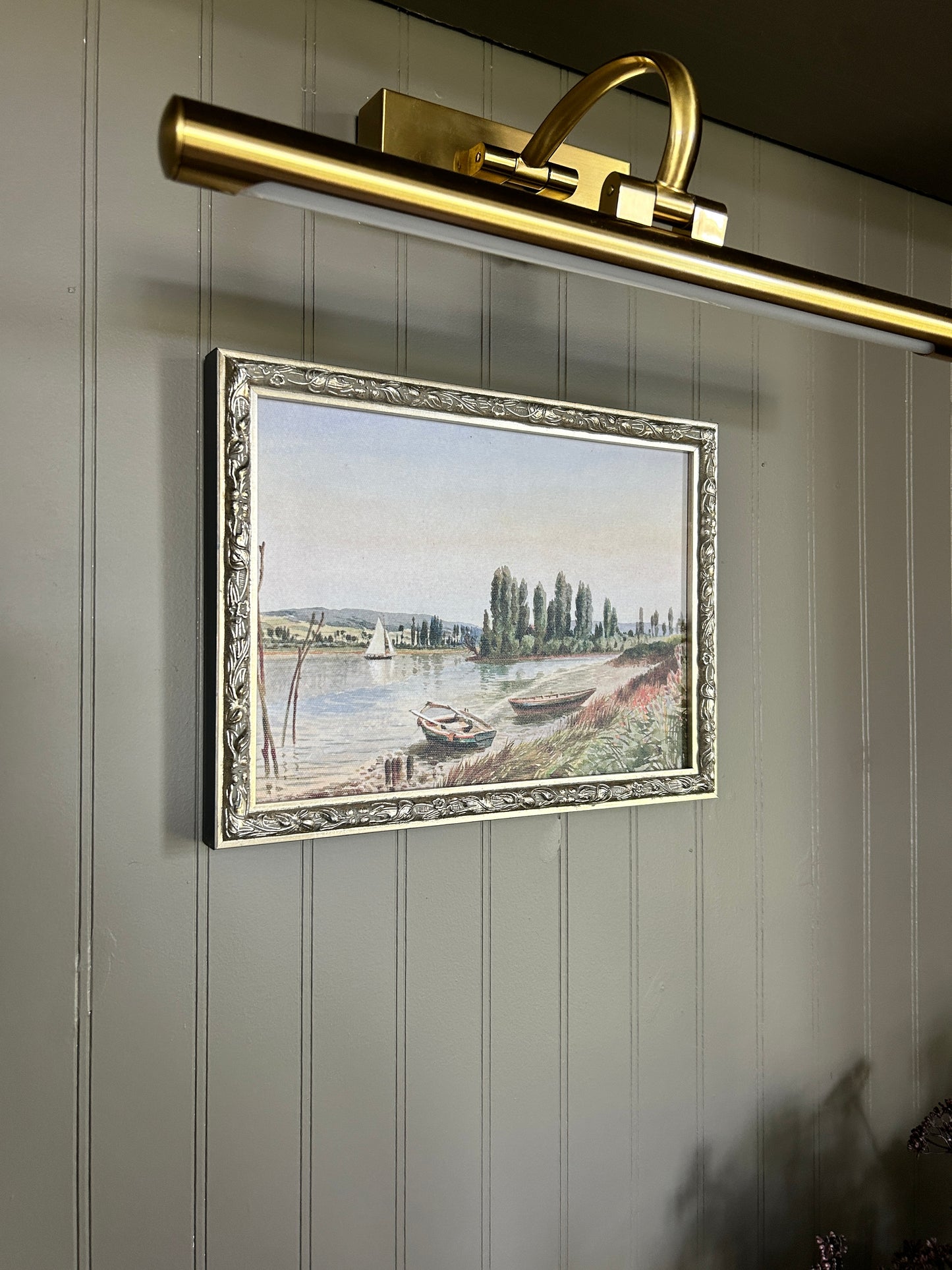 Peaceful Shores Silver Framed Art