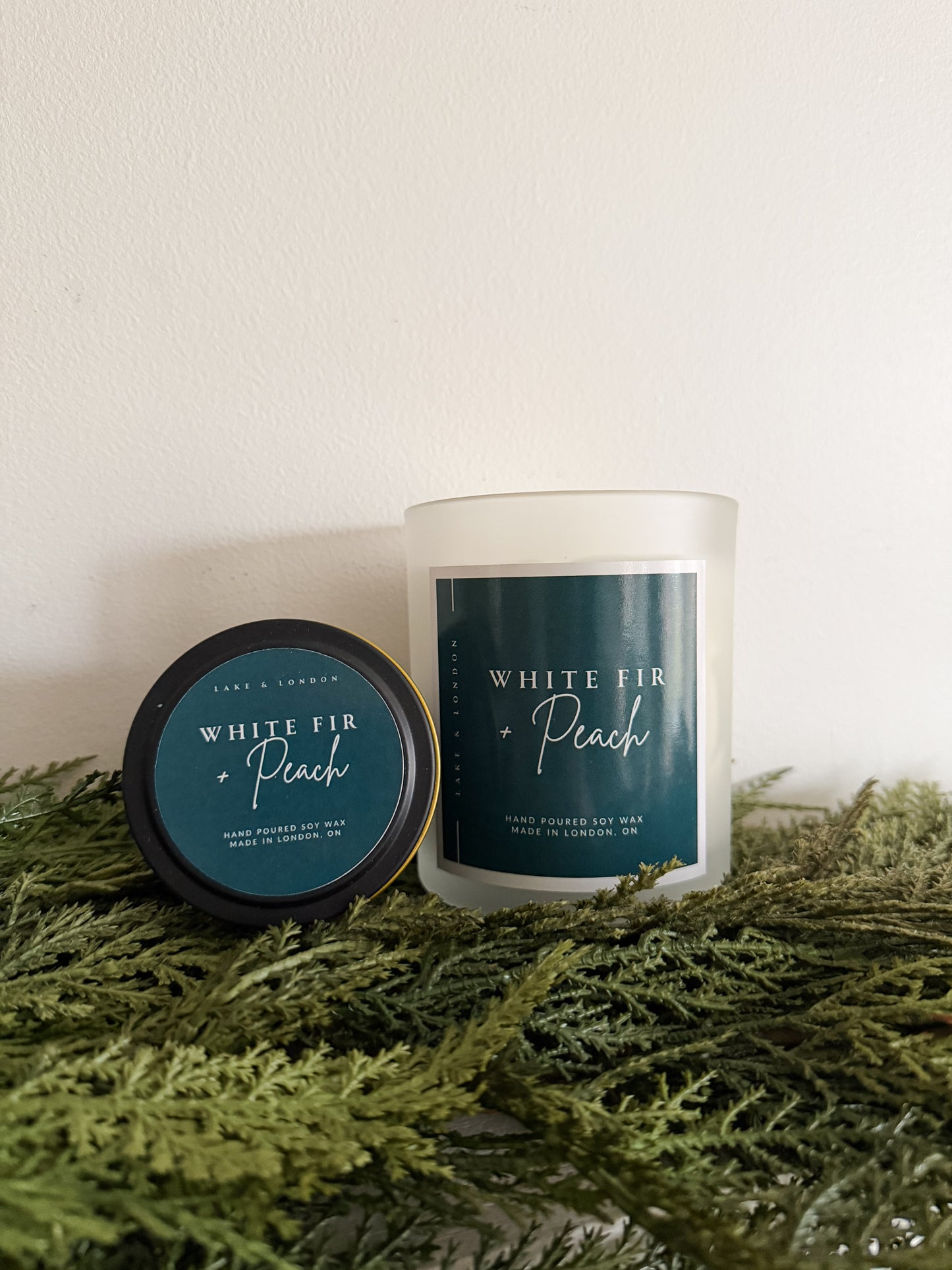 L&L Exclusive- White Fir & Peach Soy Candle