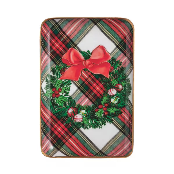 Tartan Enamel Icon Tray- Assorted Styles