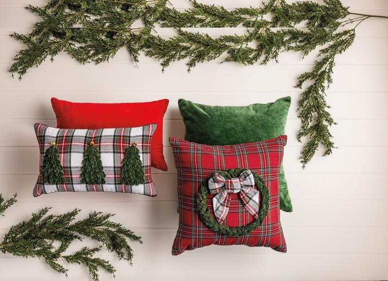 Lumbar Tartan Velvet Lumbar