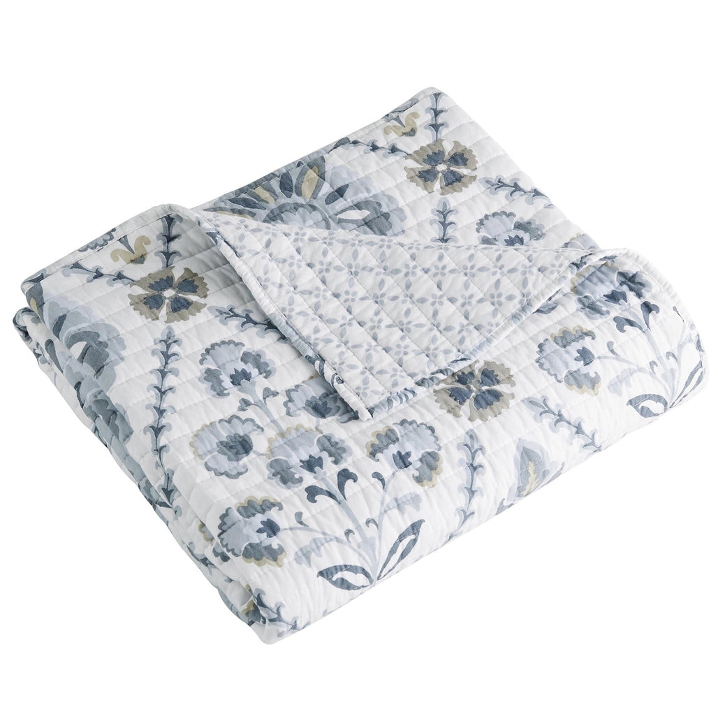 Maeve Neutral Quilted Throw Blanket