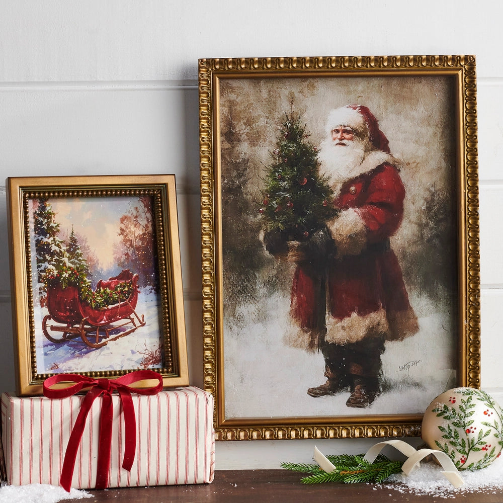 Christmas Sleigh Framed Wall Art