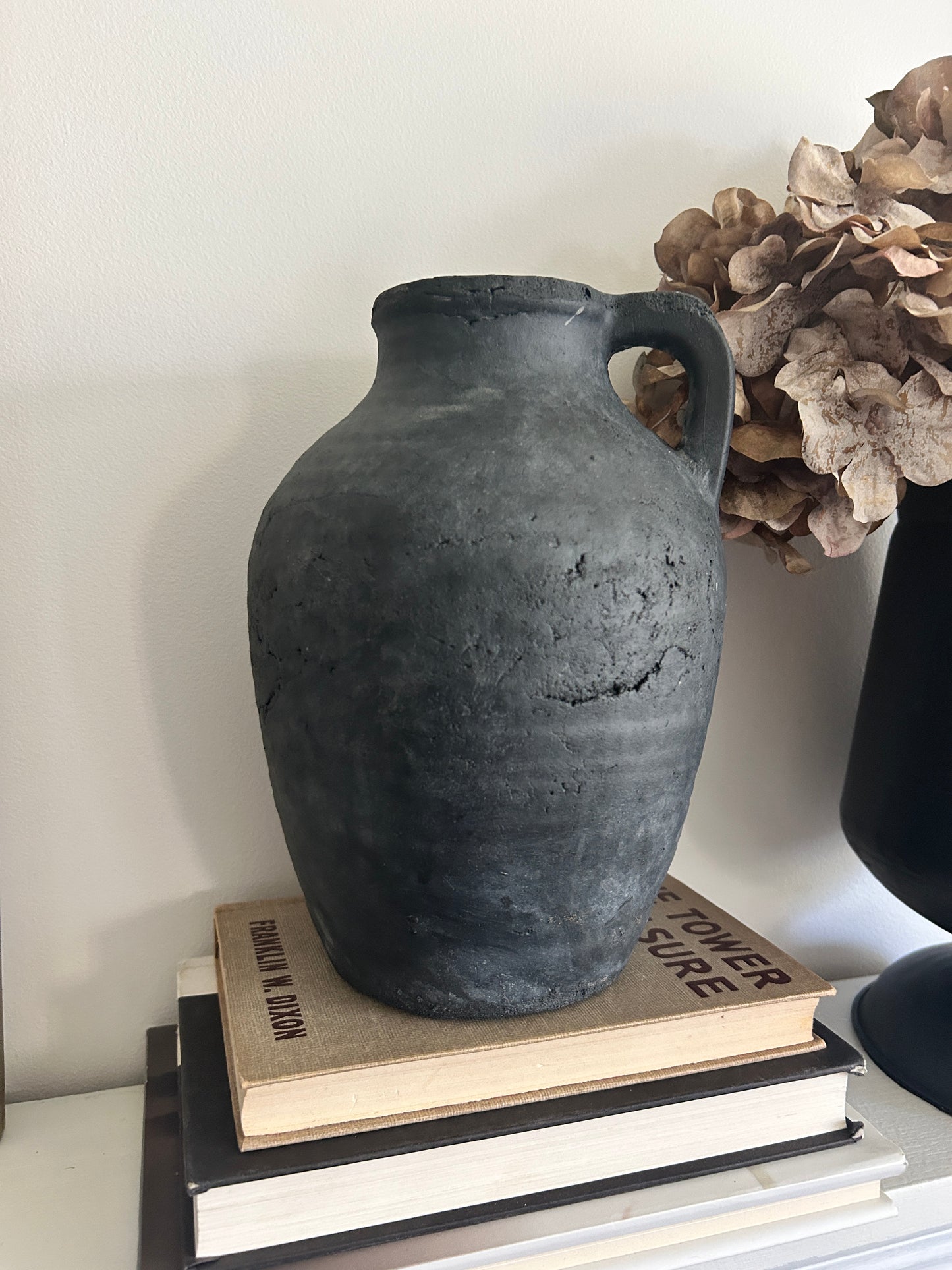 Textured Terracotta Handle Vase