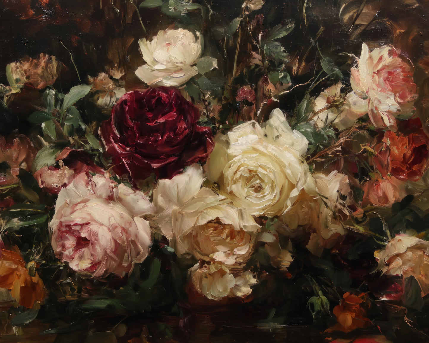 Baroque Florals Print (no frame)