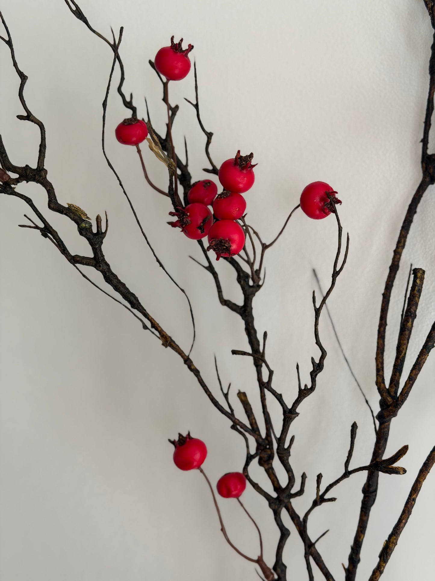 Weather Resistant Red Berry Matte Stem