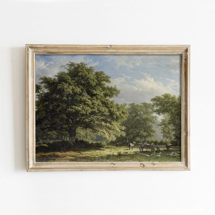 Bentheim Forest Vintage Art Print (no frame)
