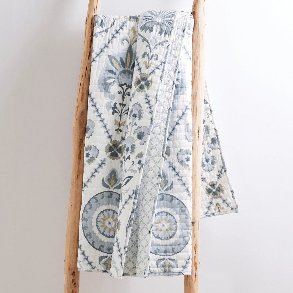 Maeve Neutral Quilted Throw Blanket
