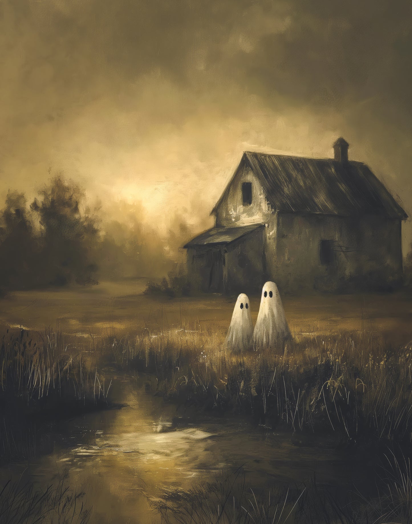 Haunted Farmhouse Print (no frame)