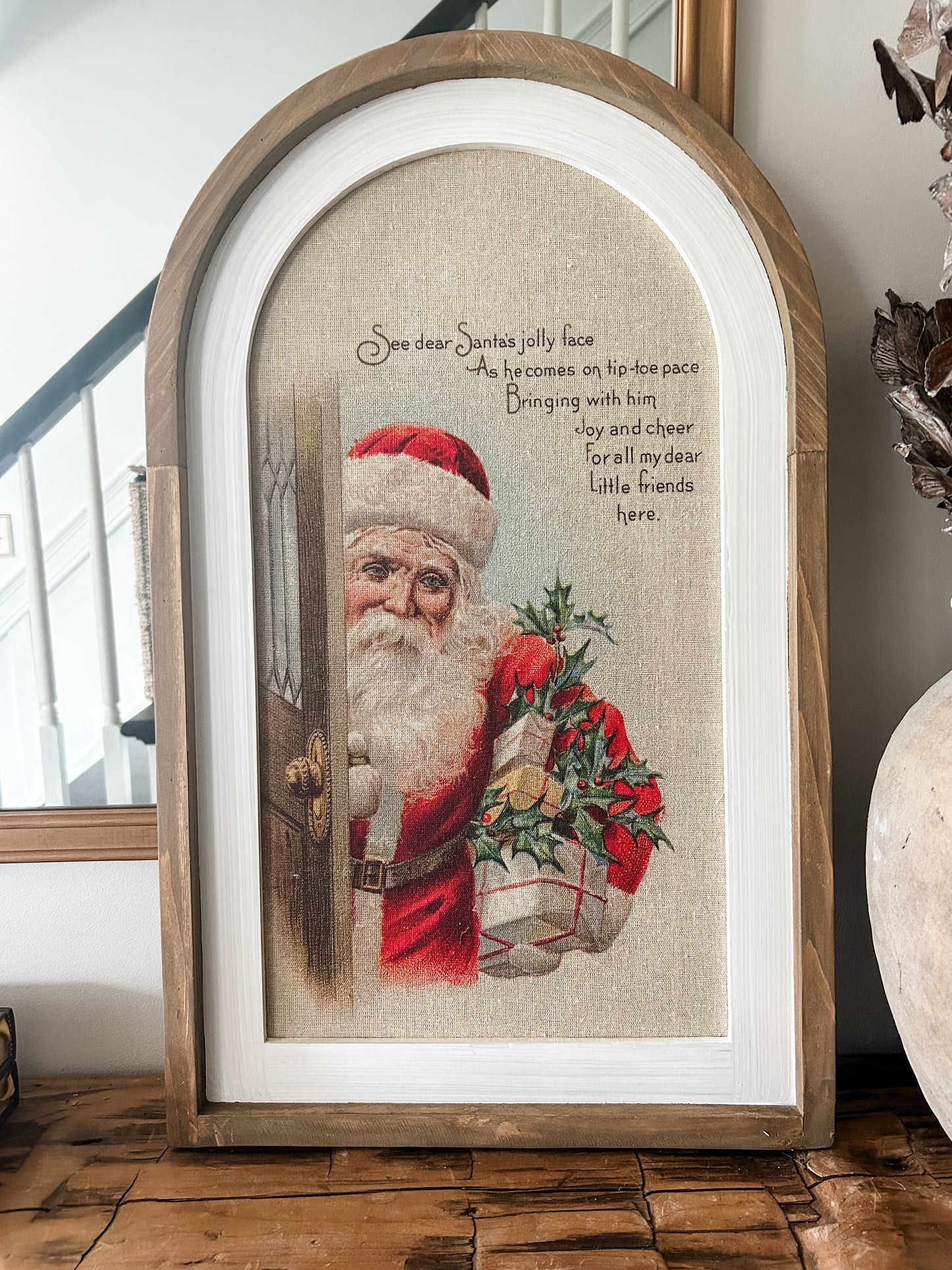 Dear Santa Arched Wall Decor