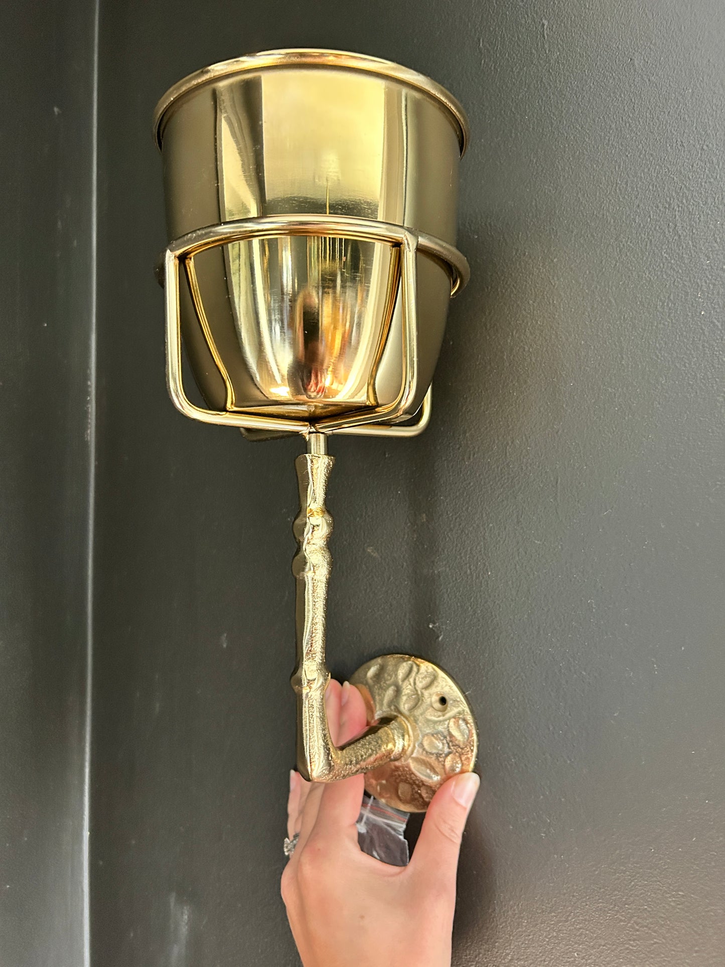 Stainless Steel & Aluminum Wall Vase