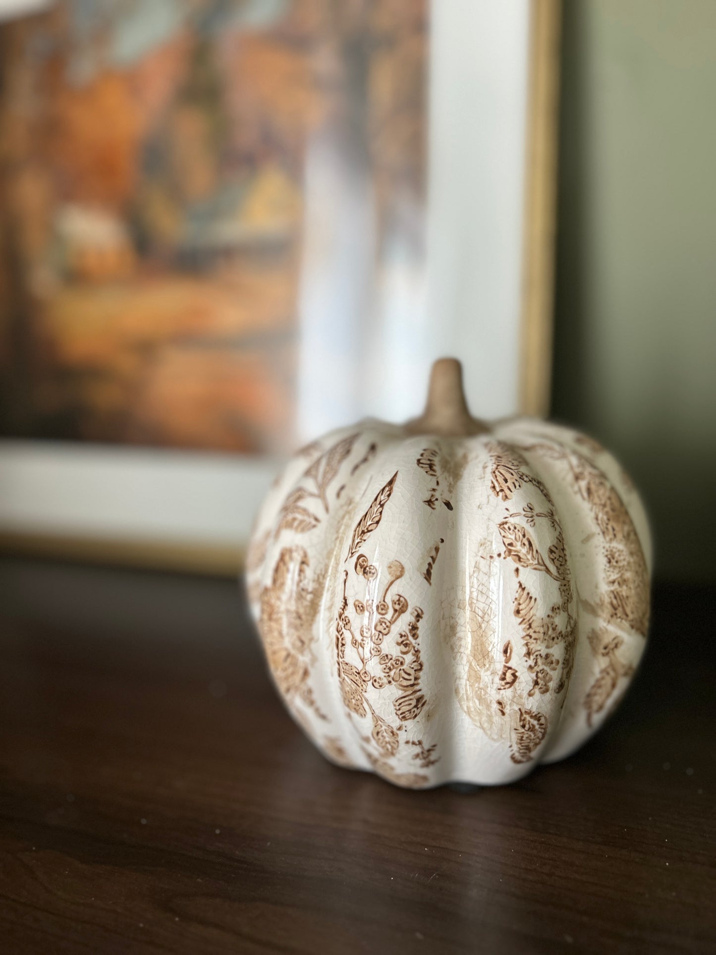 Floral Heirloom Pumpkin