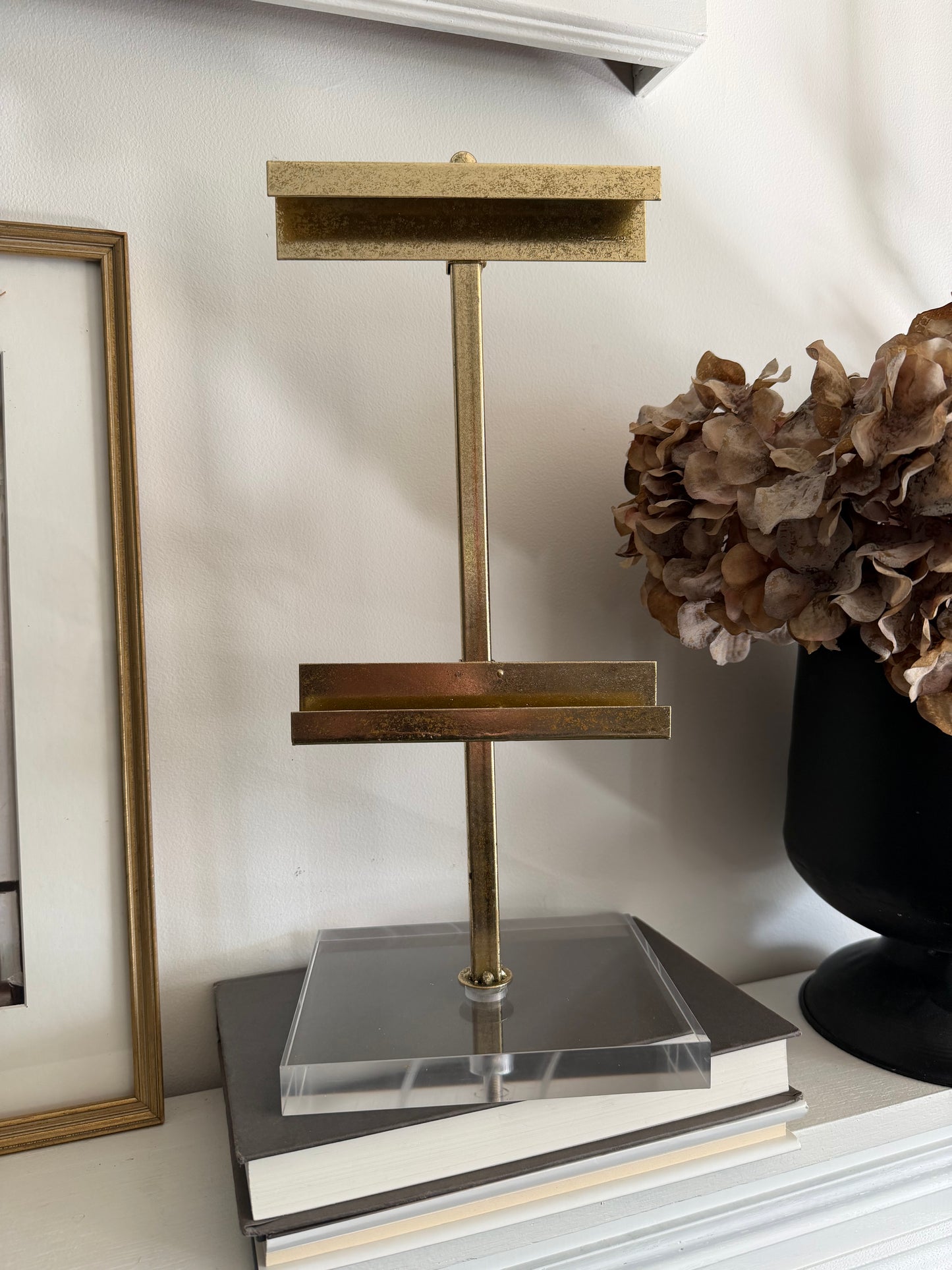 Gold & Acrylic Tabletop Easel