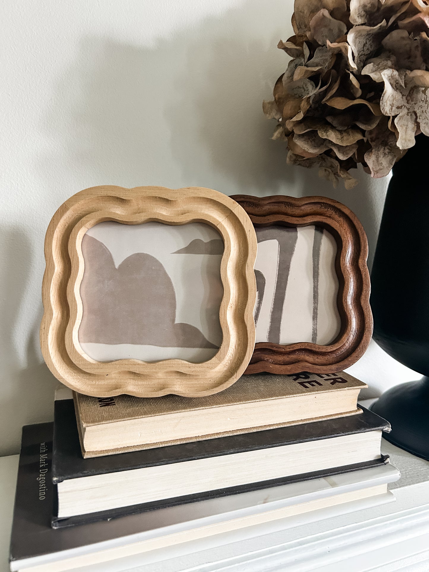 Rubberwood Scallop Mini Frames- Assorted