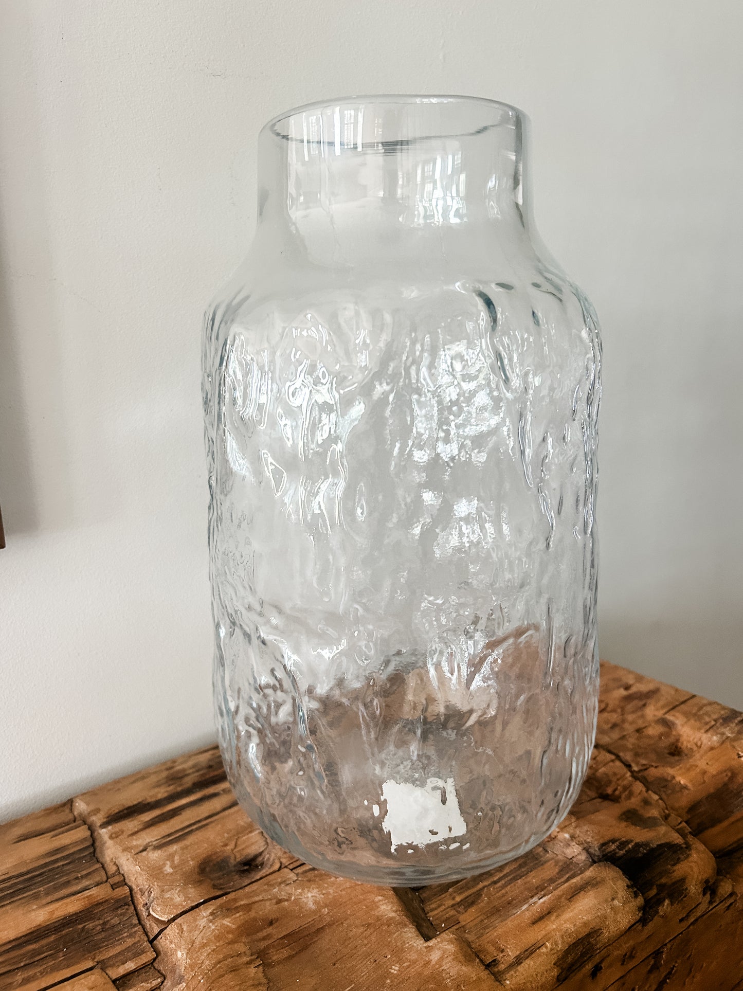 Large Organic Glass Vase