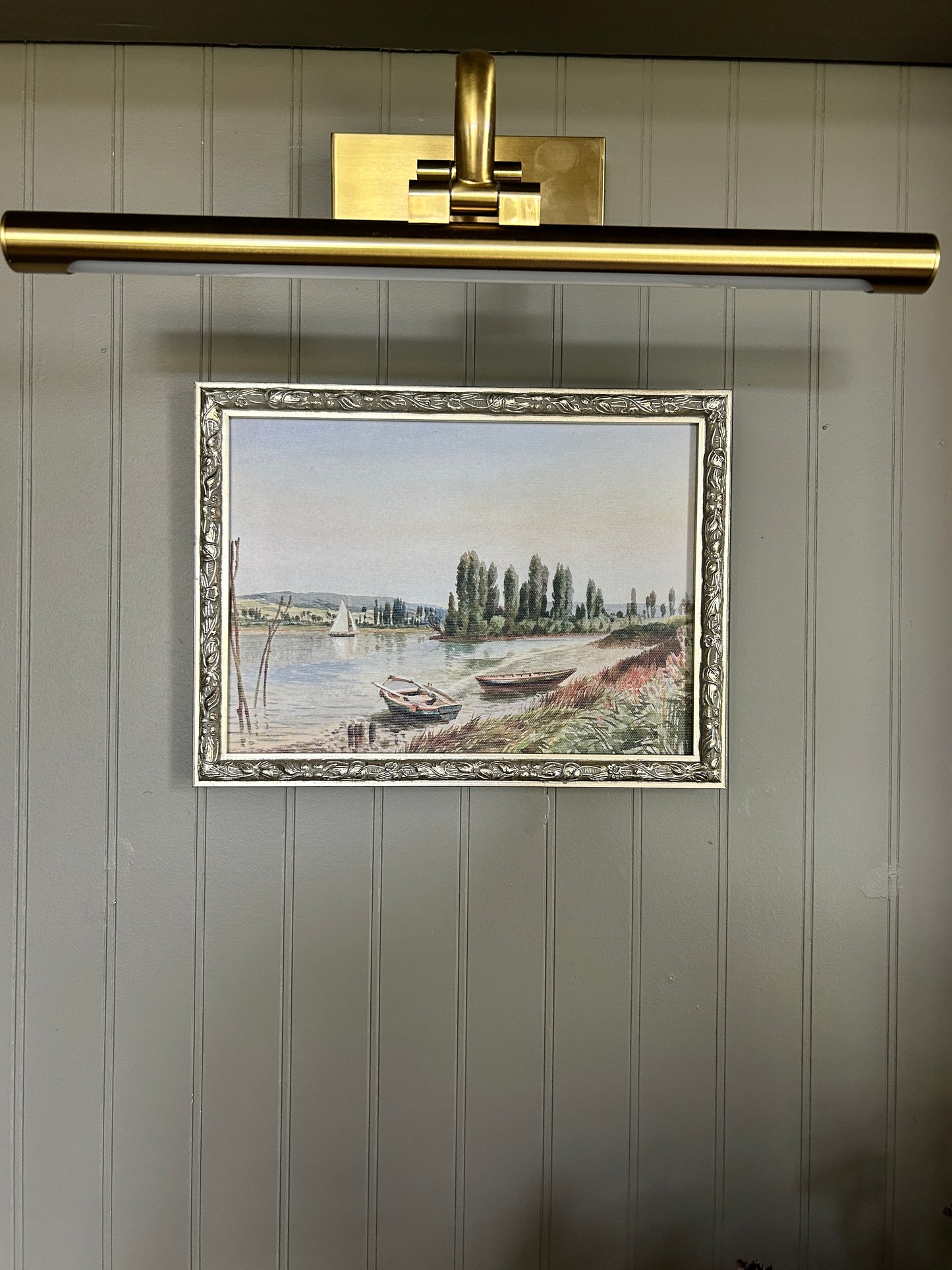 Peaceful Shores Silver Framed Art