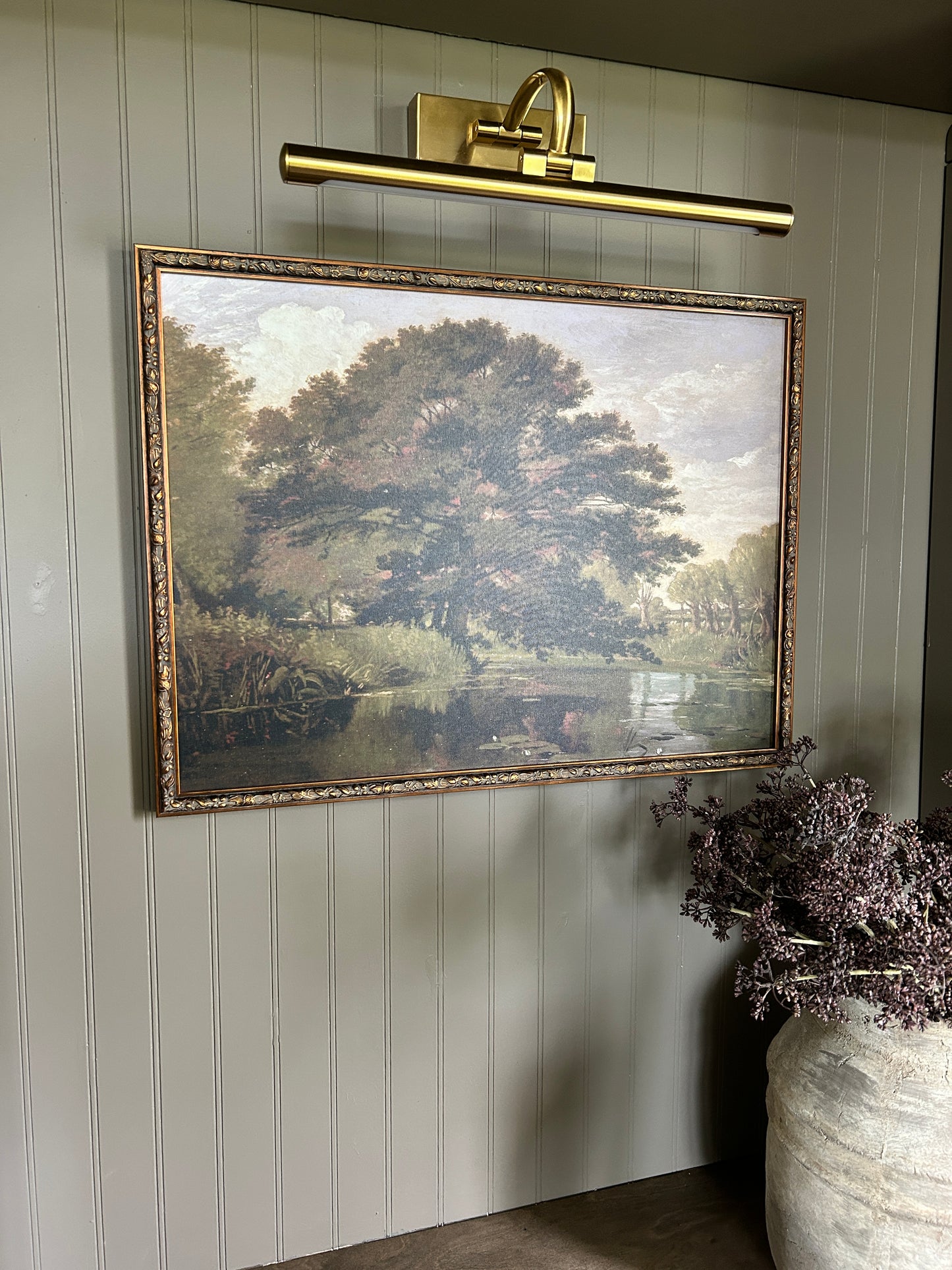 Under the Ancient Tree Bronze Framed Art
