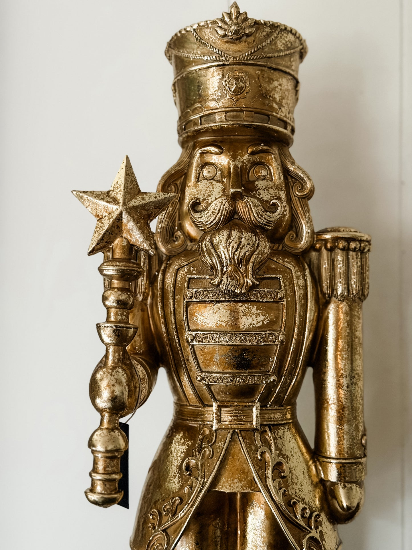 Large Gold Nutcracker with Star Sceptor