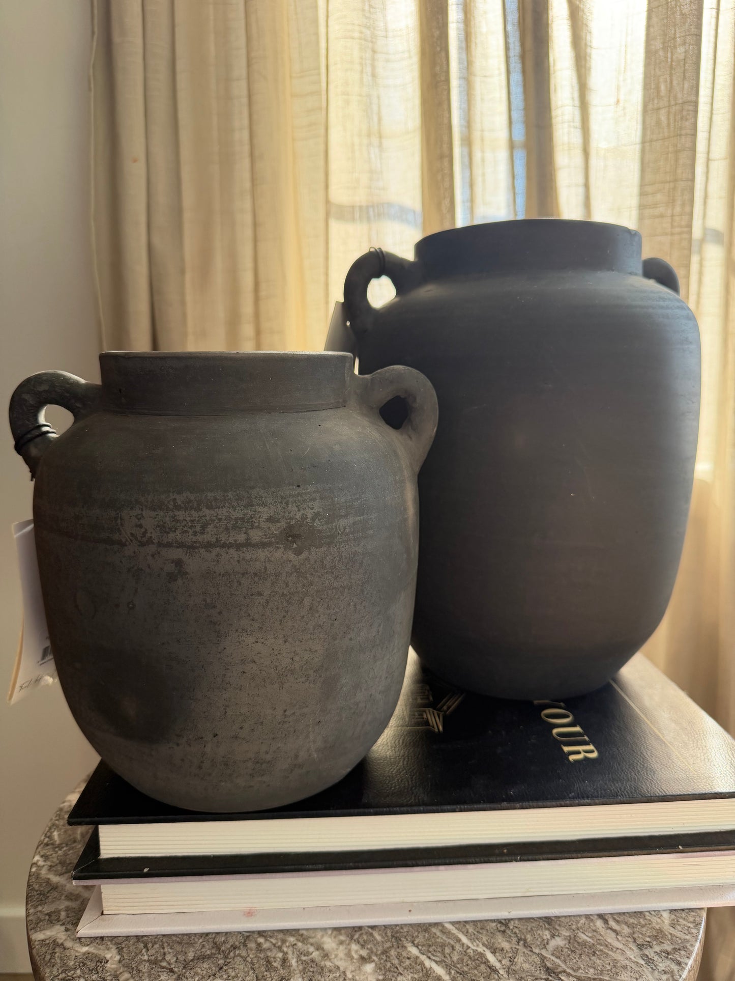 Large Burnt Provenance Terracotta Vase