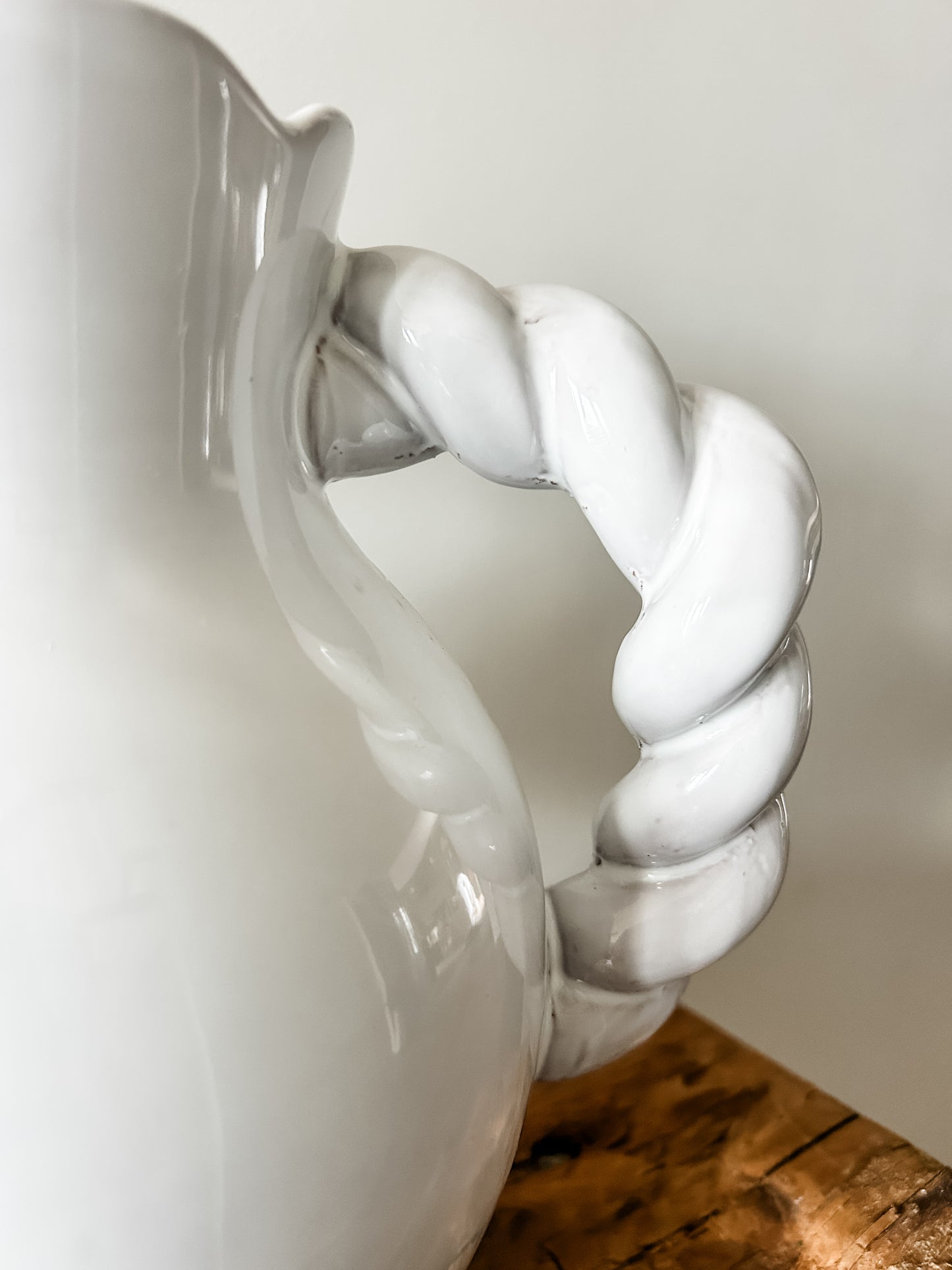 Twisted Handle Terracotta Pitcher