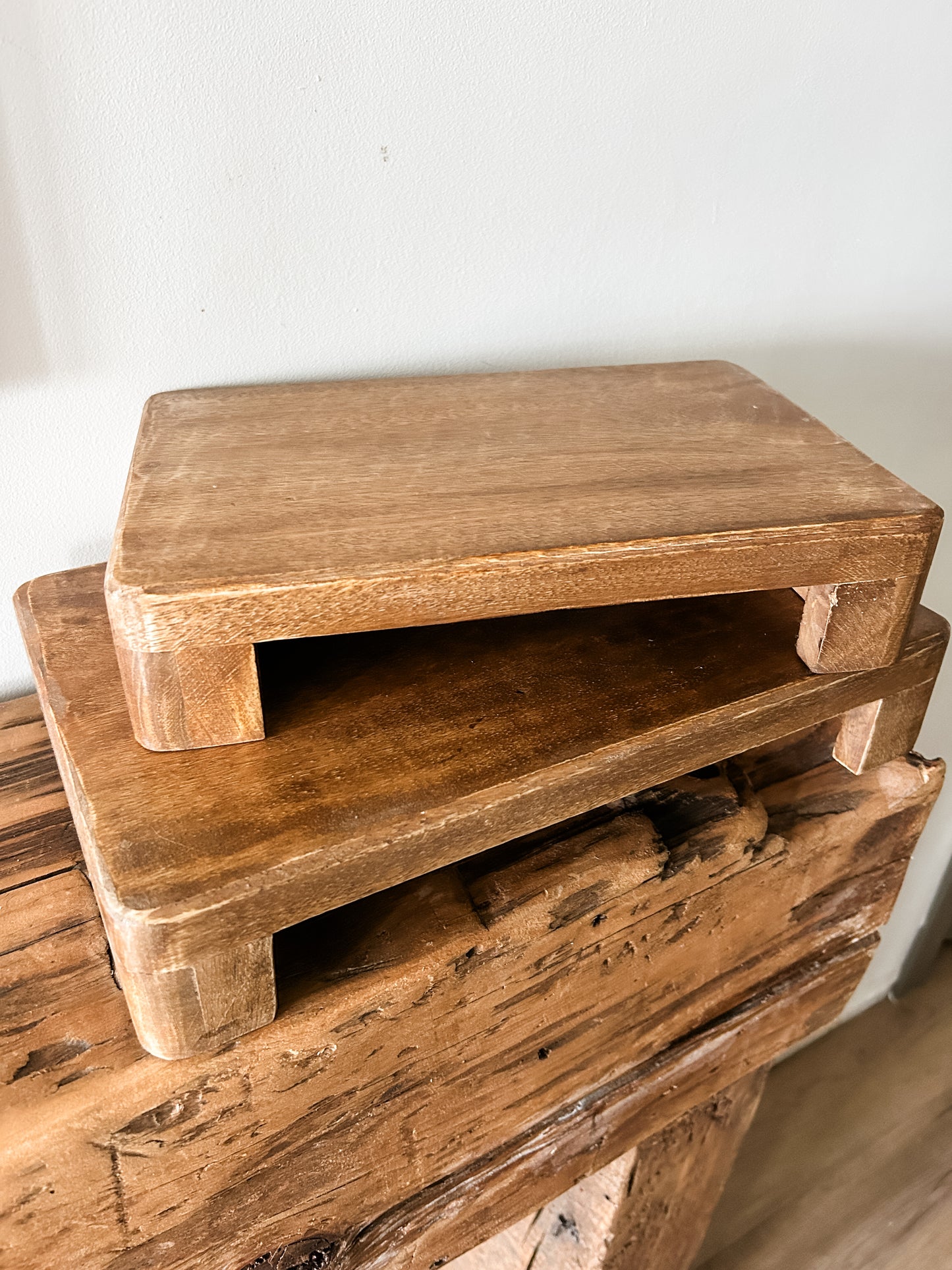 Mango Wood Risers Assorted