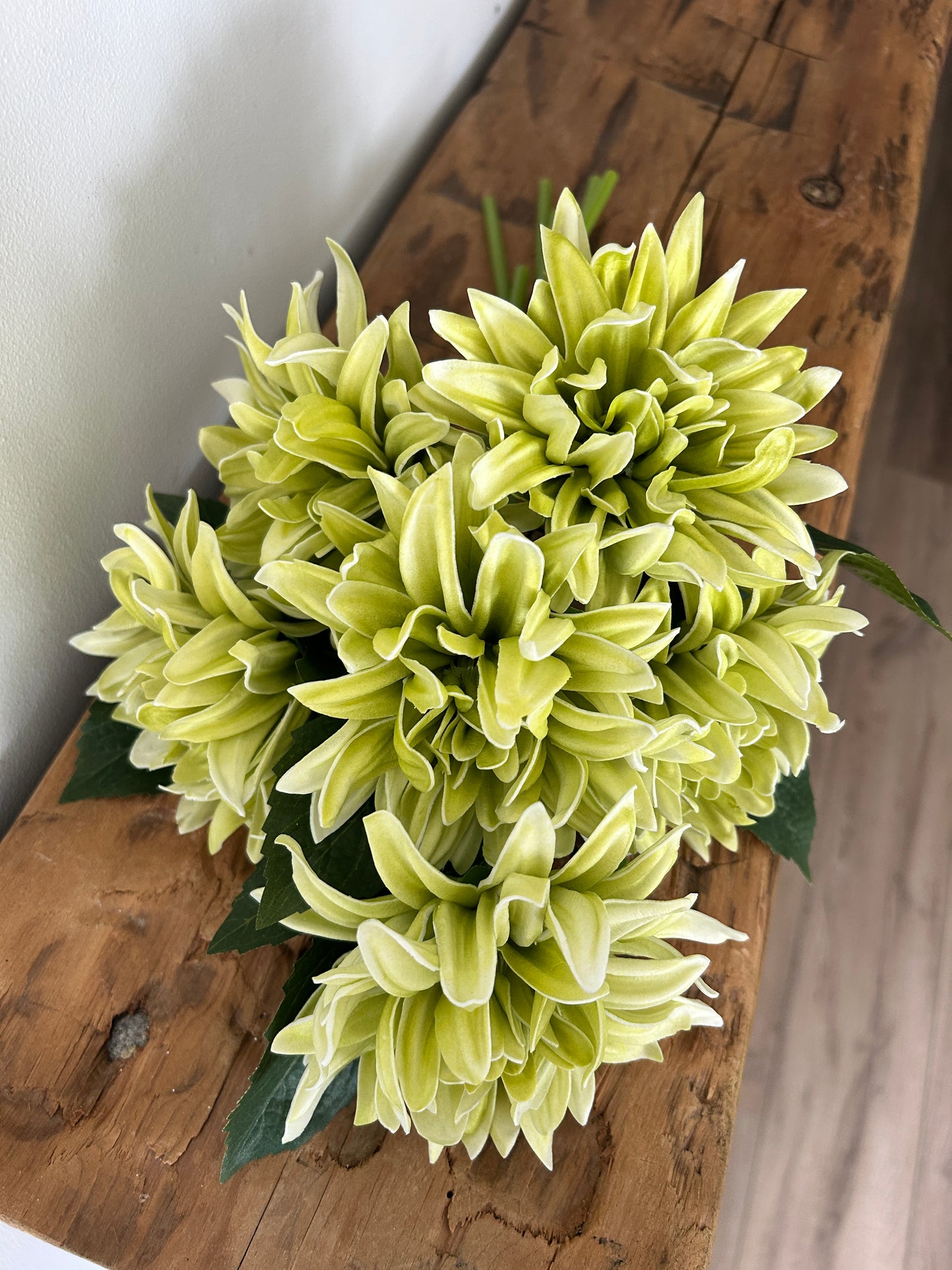 Green Real Touch Dahlia Bundle