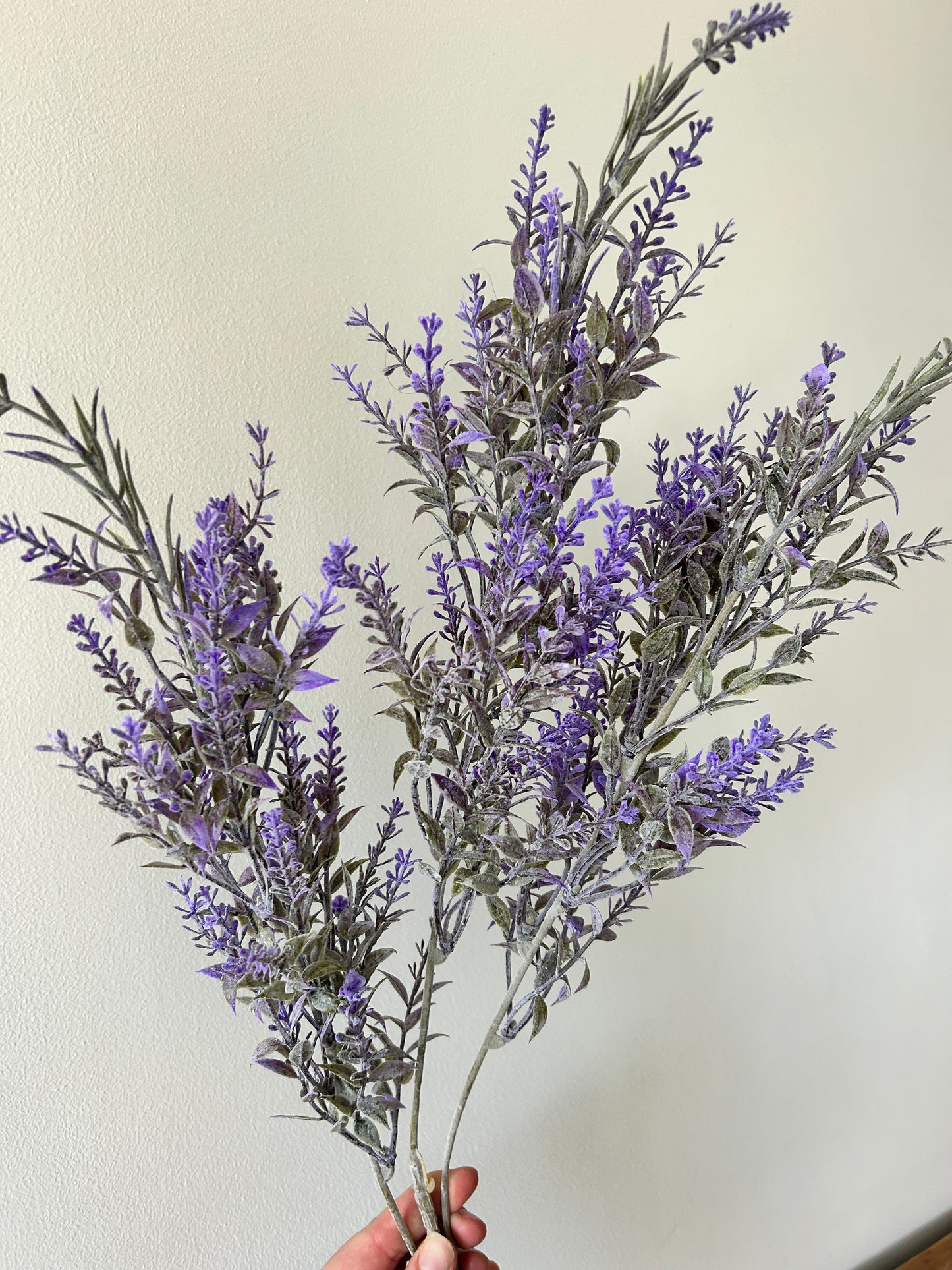 Faux Purple Lavender Stem