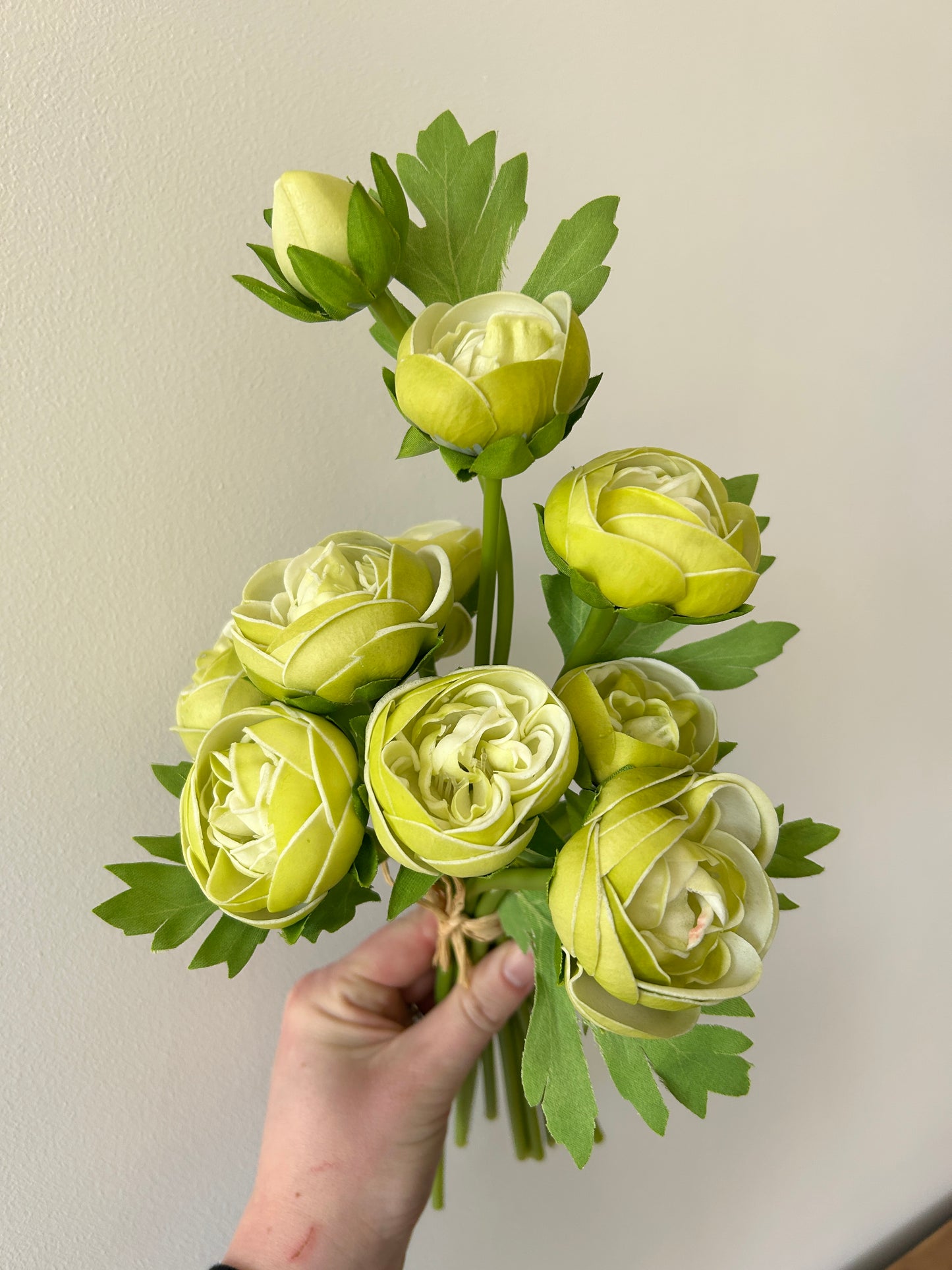Green Real Touch Ranunculus Bundle