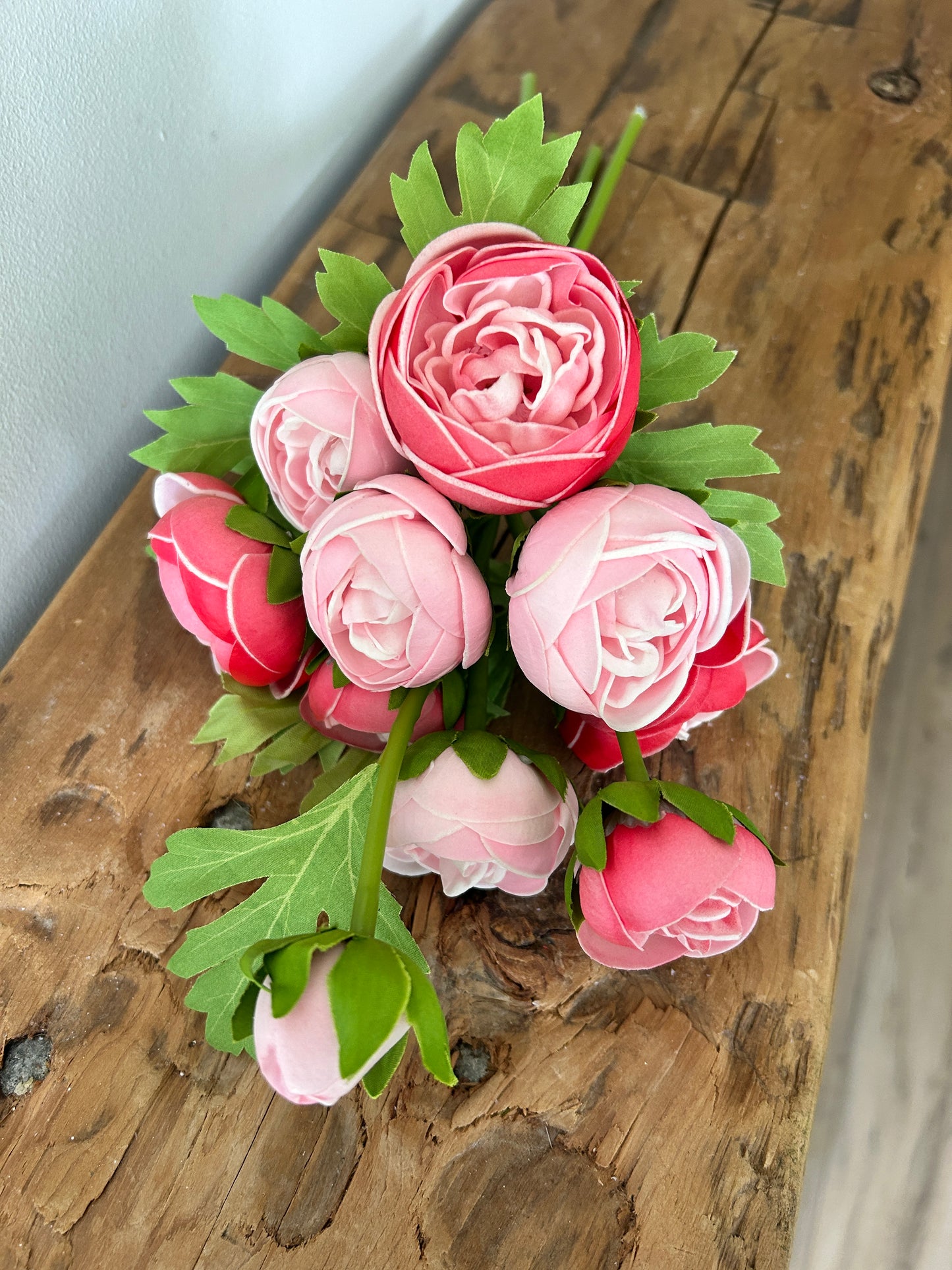Pink & Rose Real Touch Ranunculus Bundle