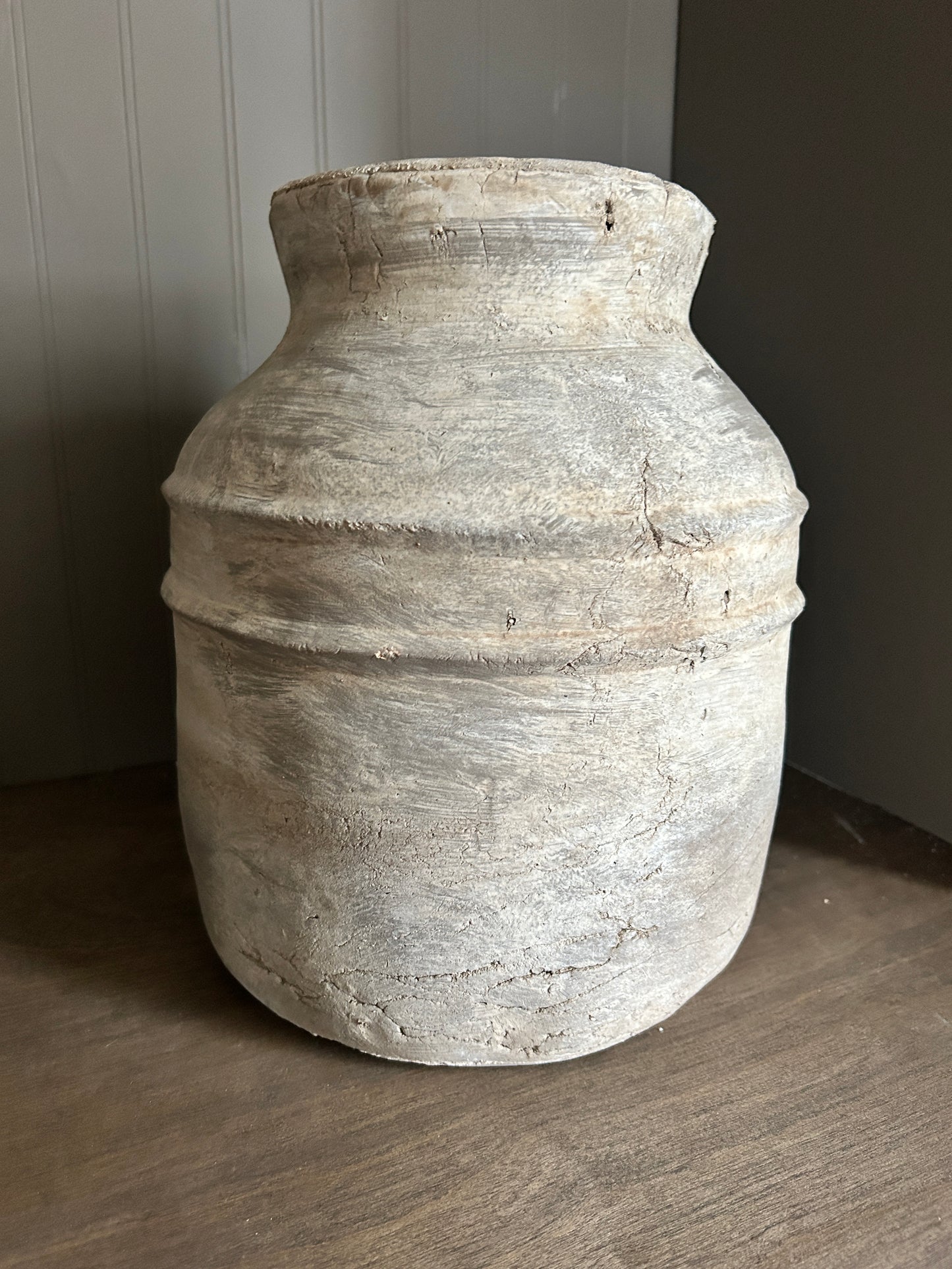 Large Trina Taupe Vintage Vessel
