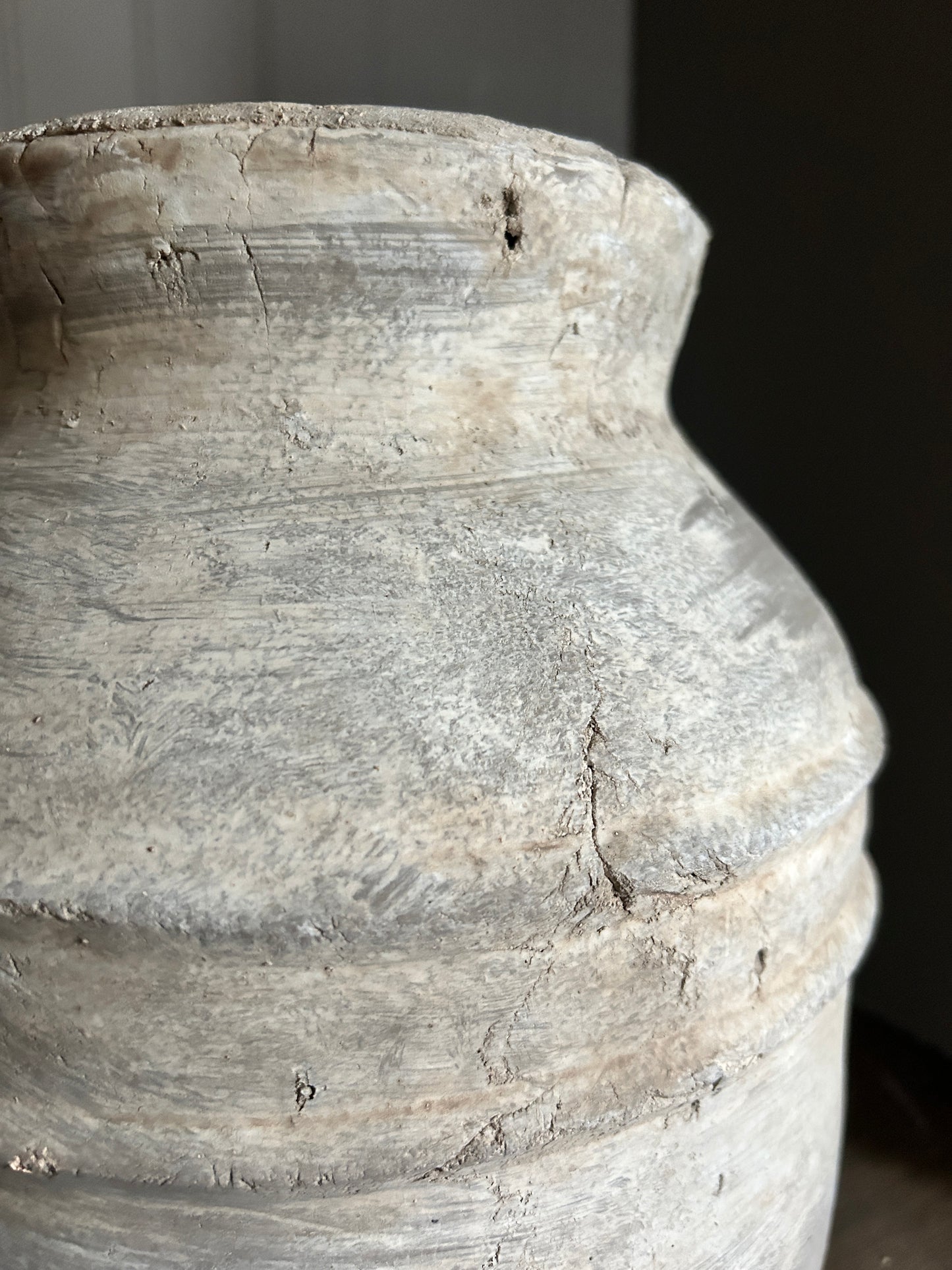Large Trina Taupe Vintage Vessel