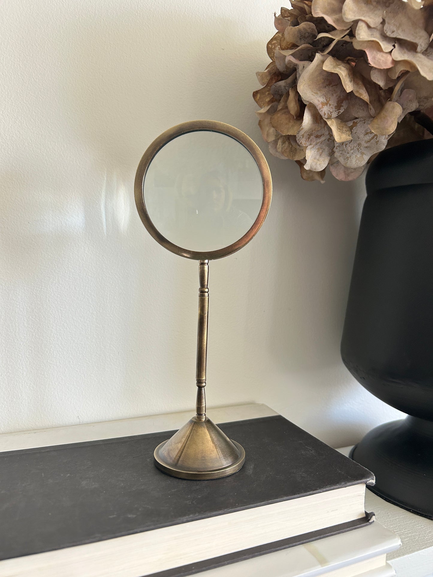 Antique Brass Magnifying Glass