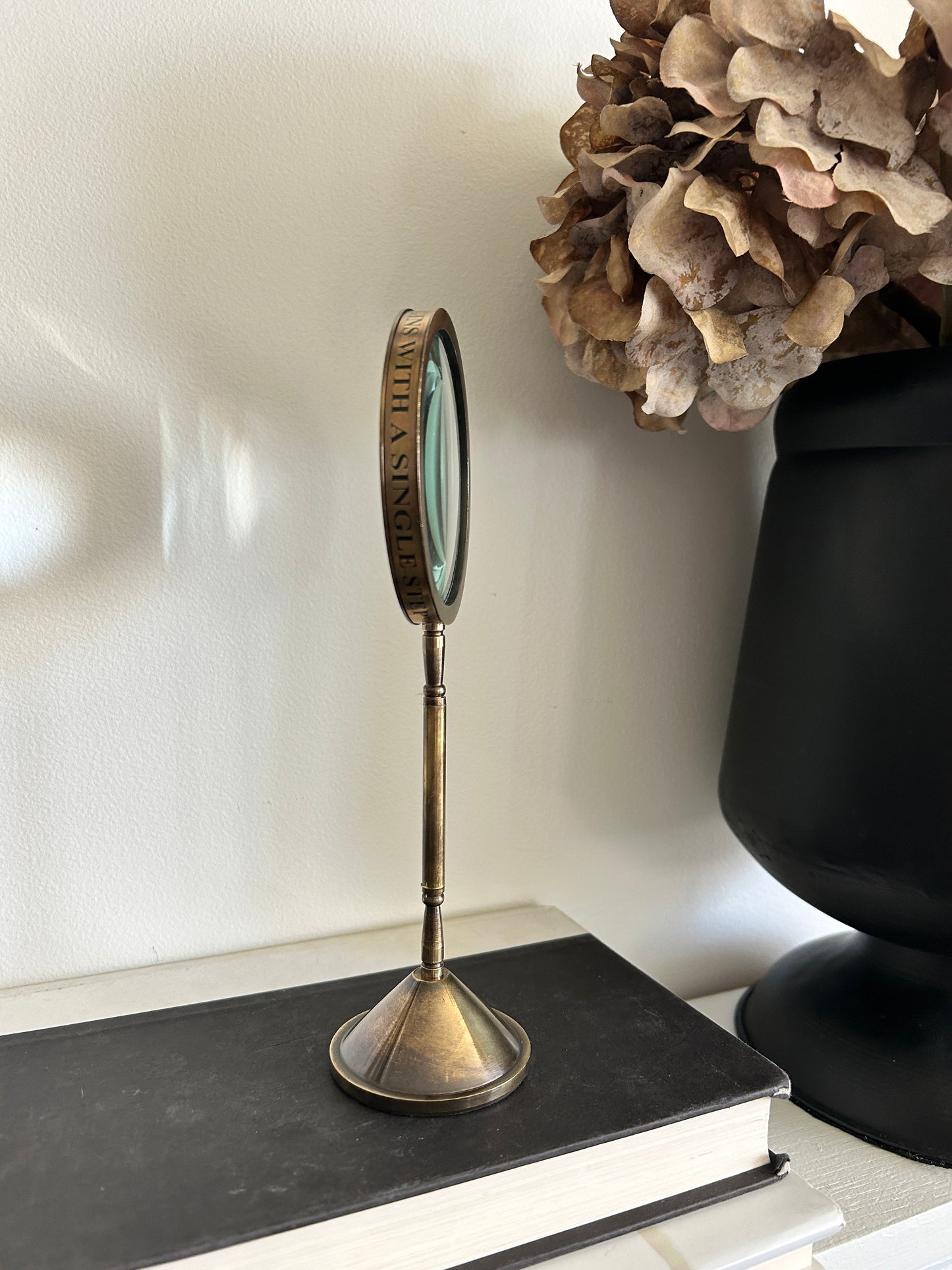 Antique Brass Magnifying Glass