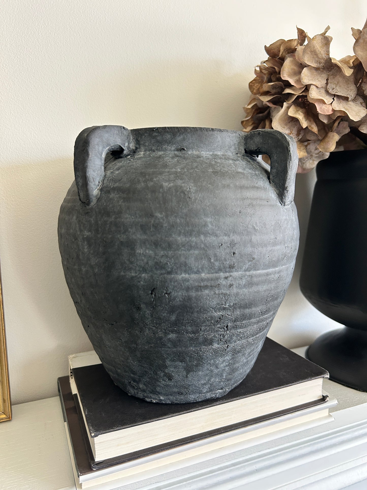 Betsy Medium Antique Charcoal Vase