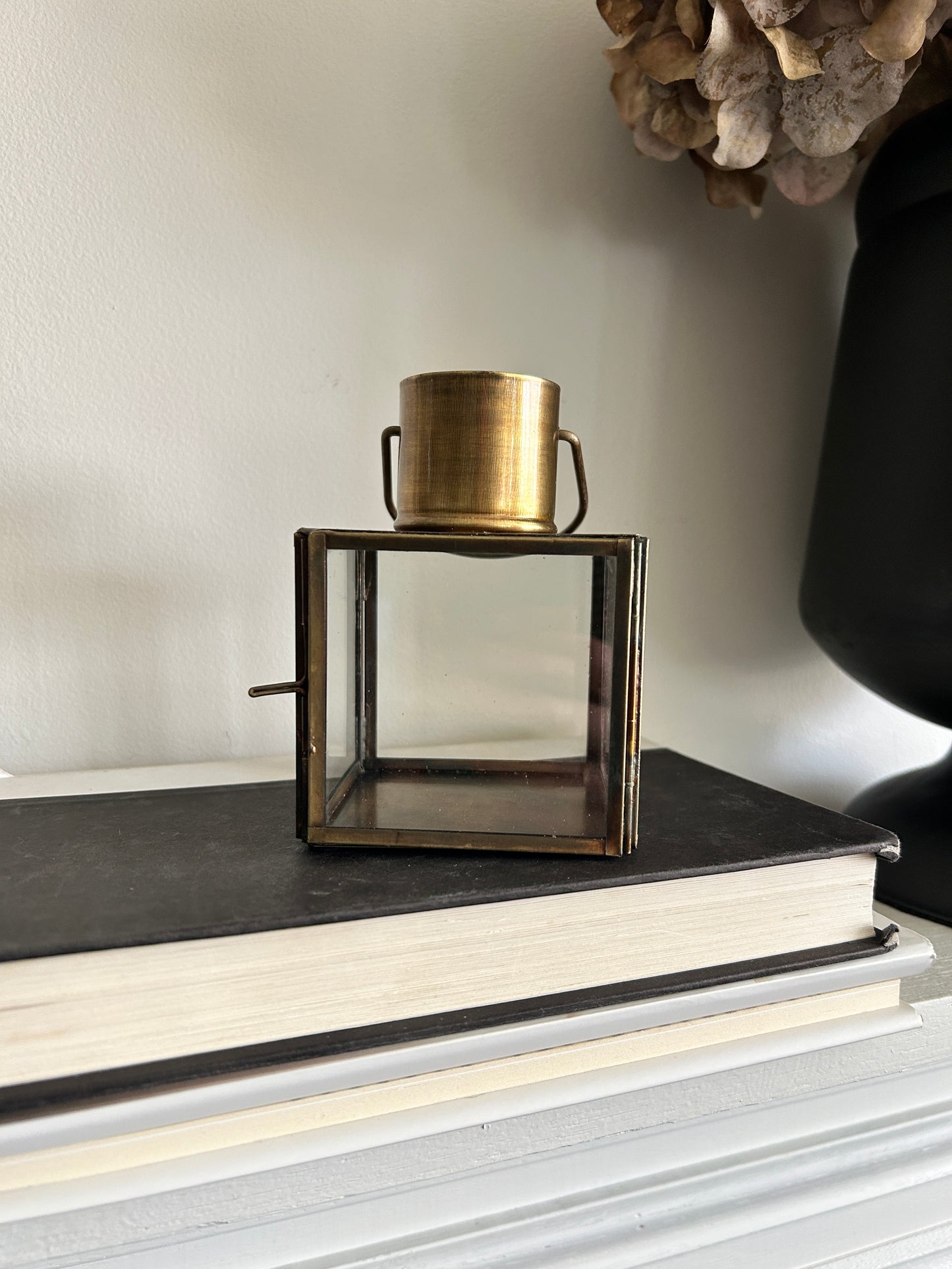 Mini Square Brass Lantern