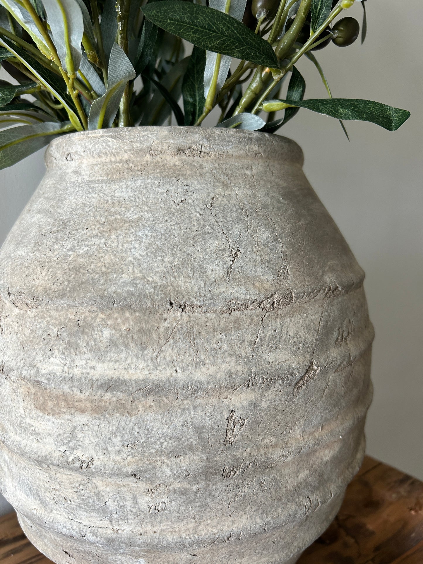 Large Liberty Line Taupe Artisan Vase