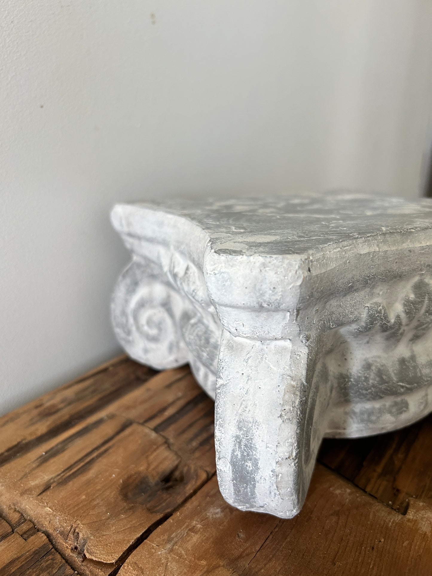 Grey Vintage Inspired Pedestal