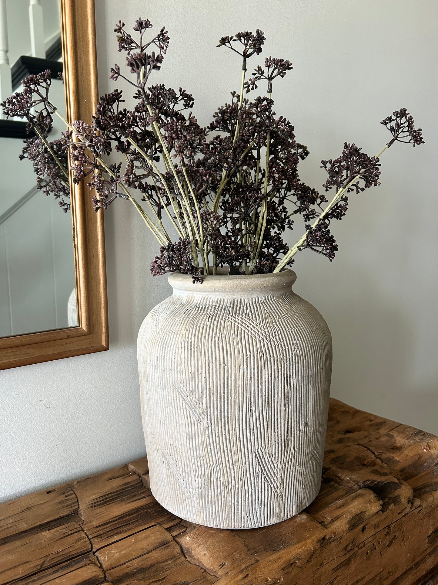 Greige Deco Line Vase