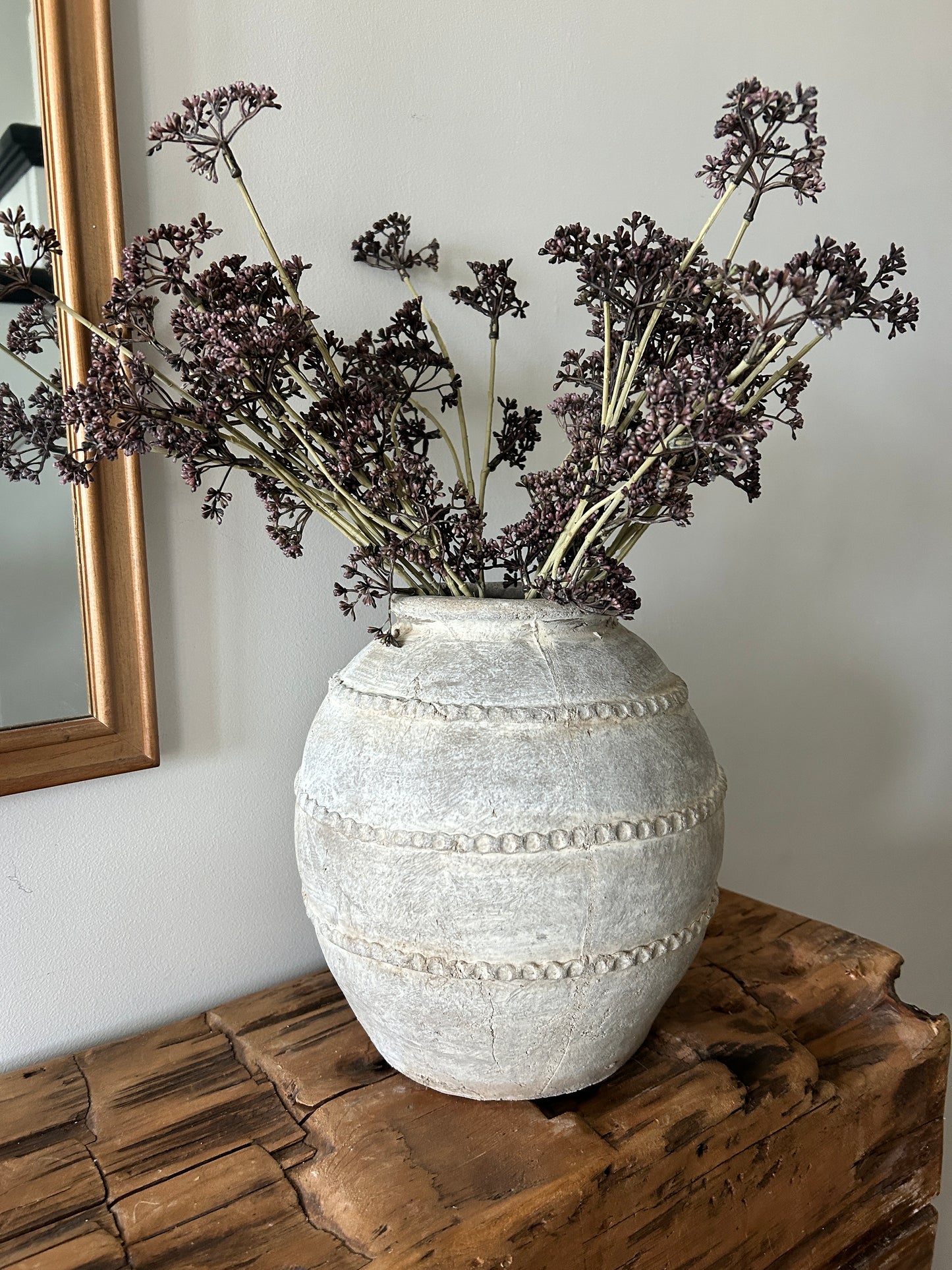 Small Liberty Line Taupe Artisan Vase