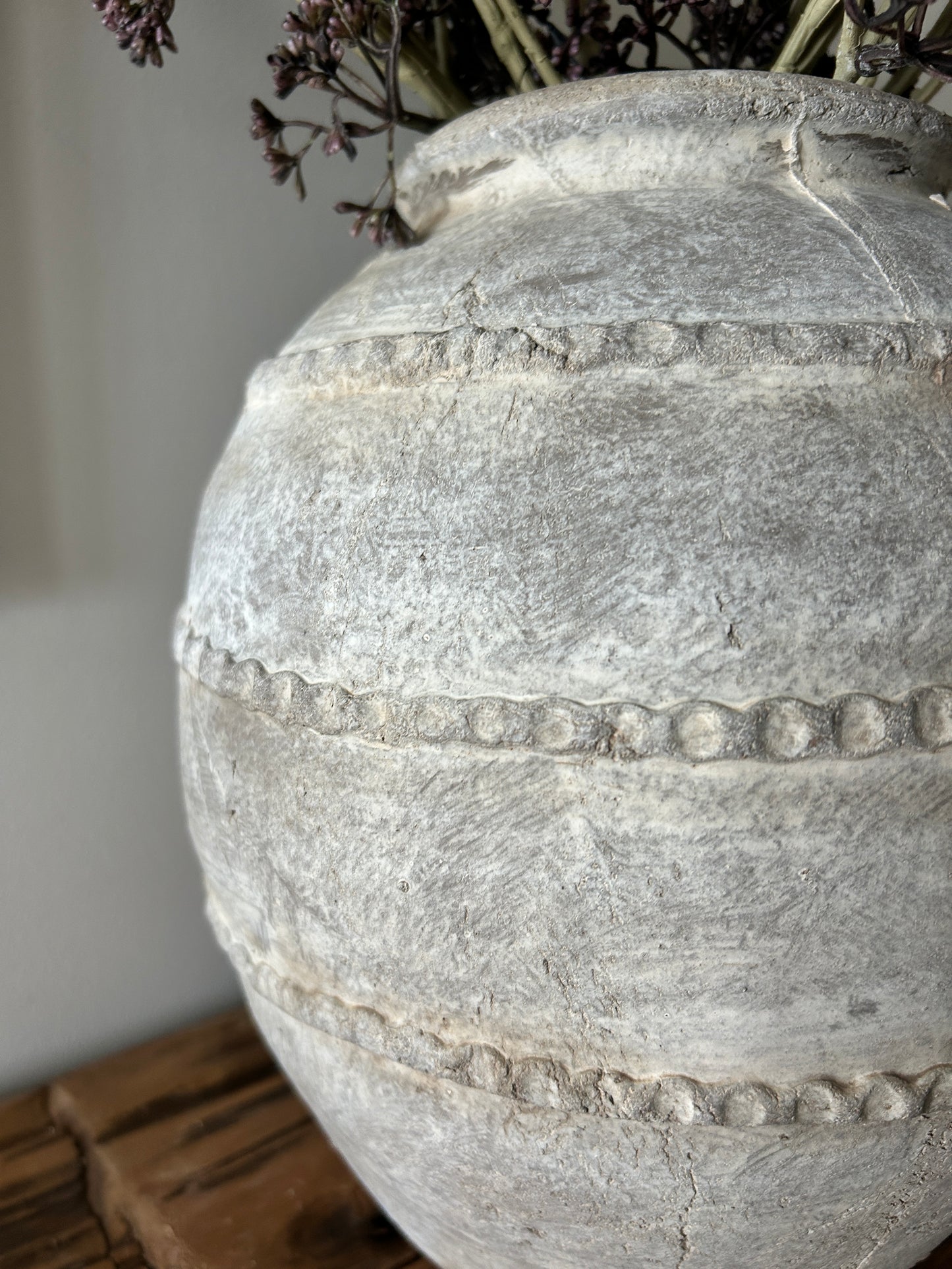 Small Liberty Line Taupe Artisan Vase