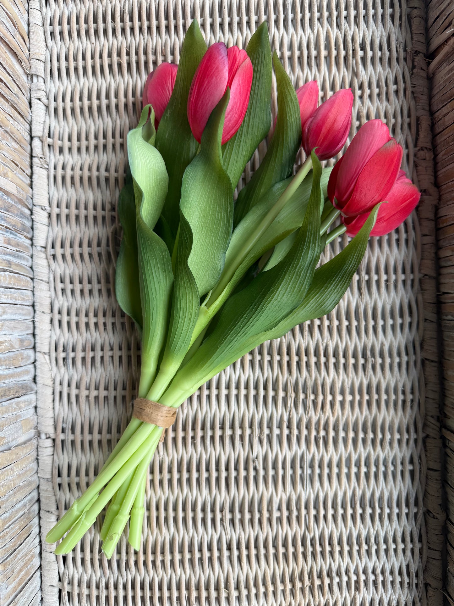 Deep Pink Dynasty Tulip Bouquet-12”