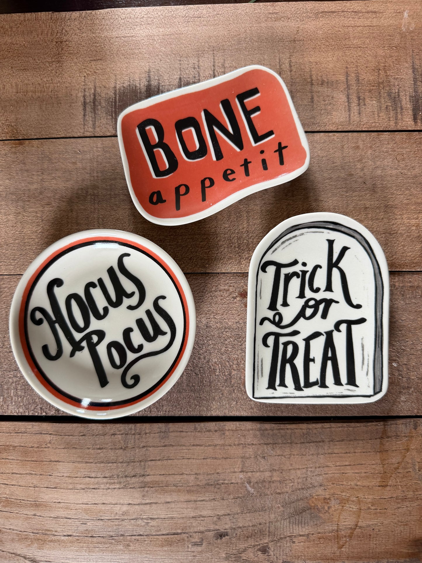 Halloween Mini Tidbit Plates