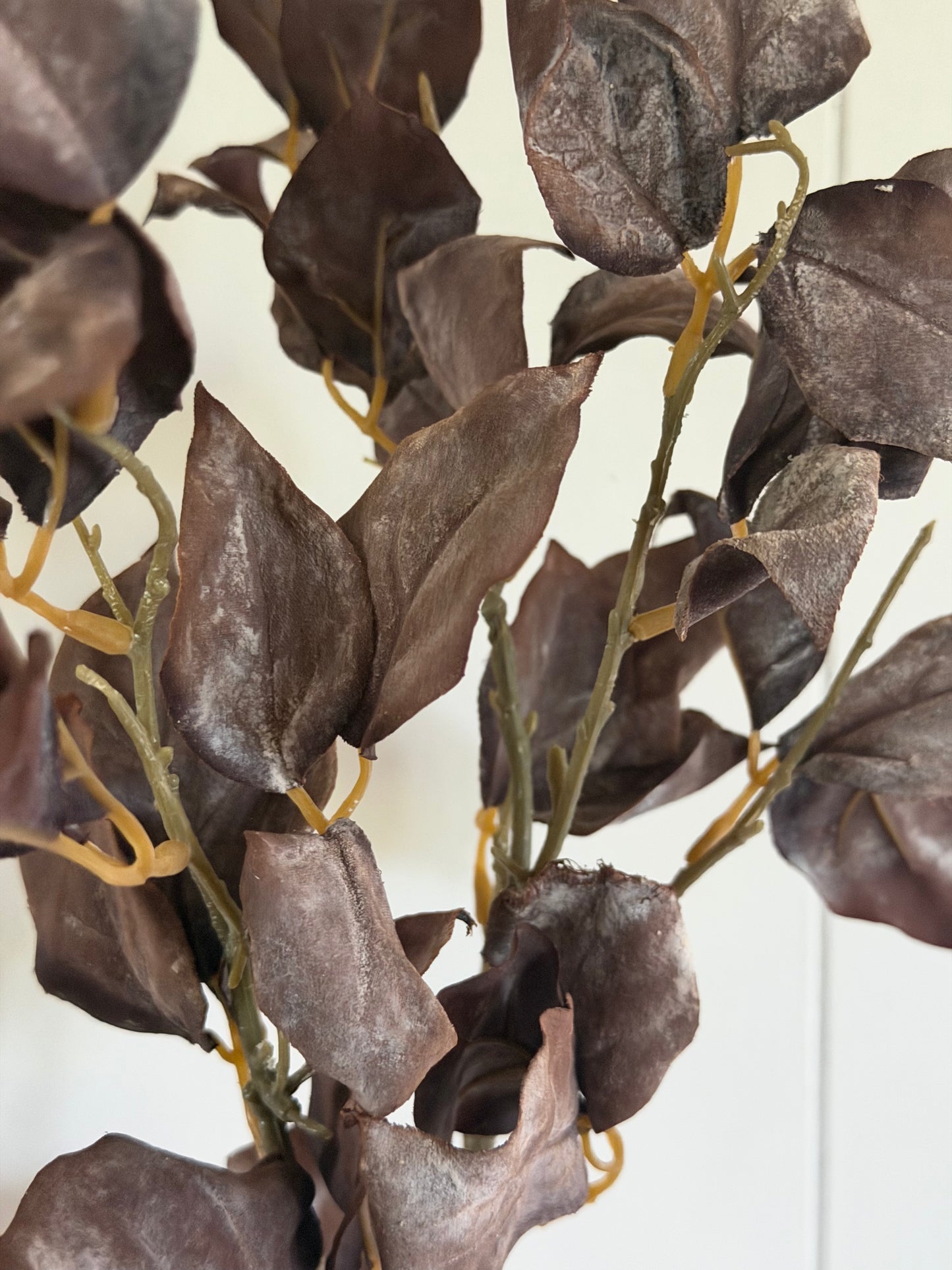 Fall Burgundy Dried Leaf Spray