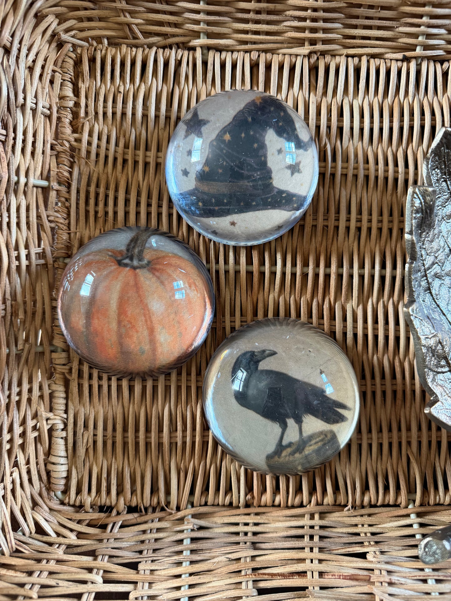 Halloween Icon Glass Paperweights- Assorted