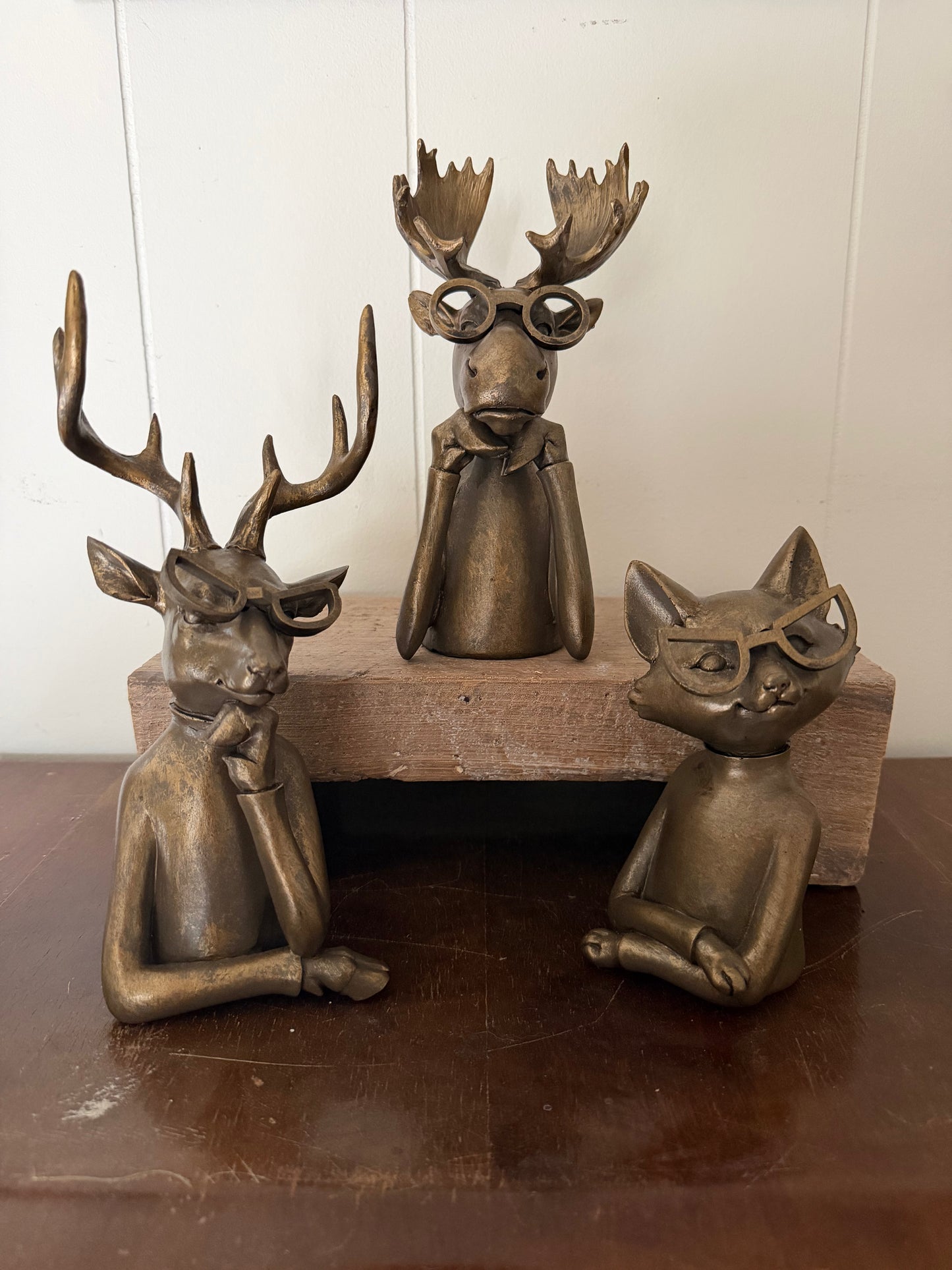 Antiqued Gold Woodland Animals- Assorted