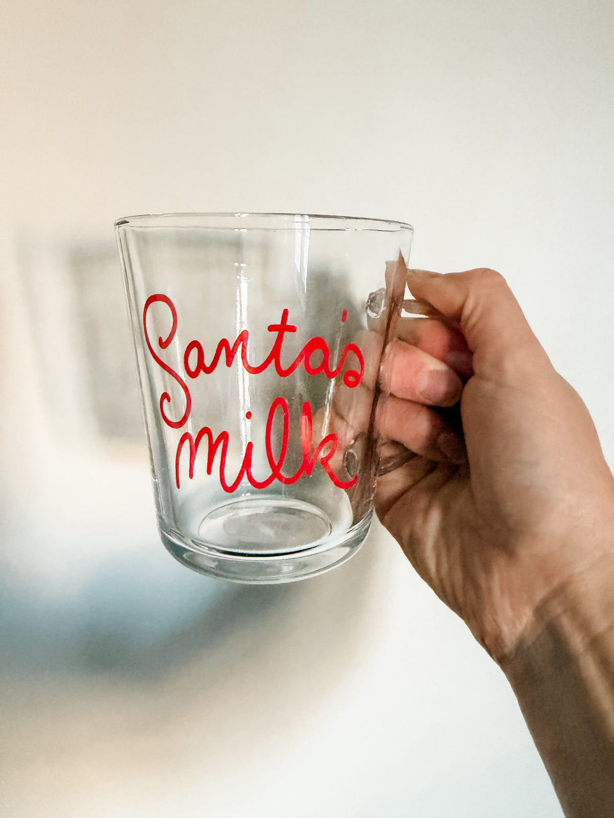 Santa's Milk Glass Mug